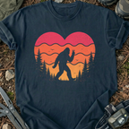 Big Bigfoot Heart T-Shirt