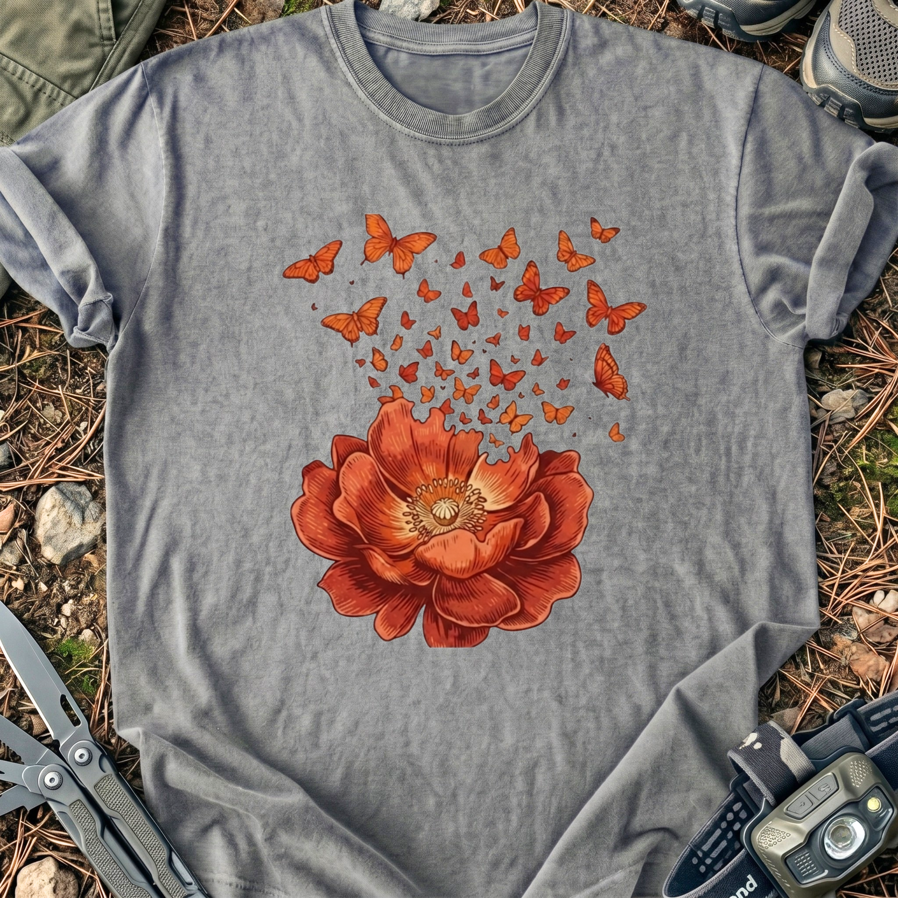 Flowers & Butterflies T-Shirt