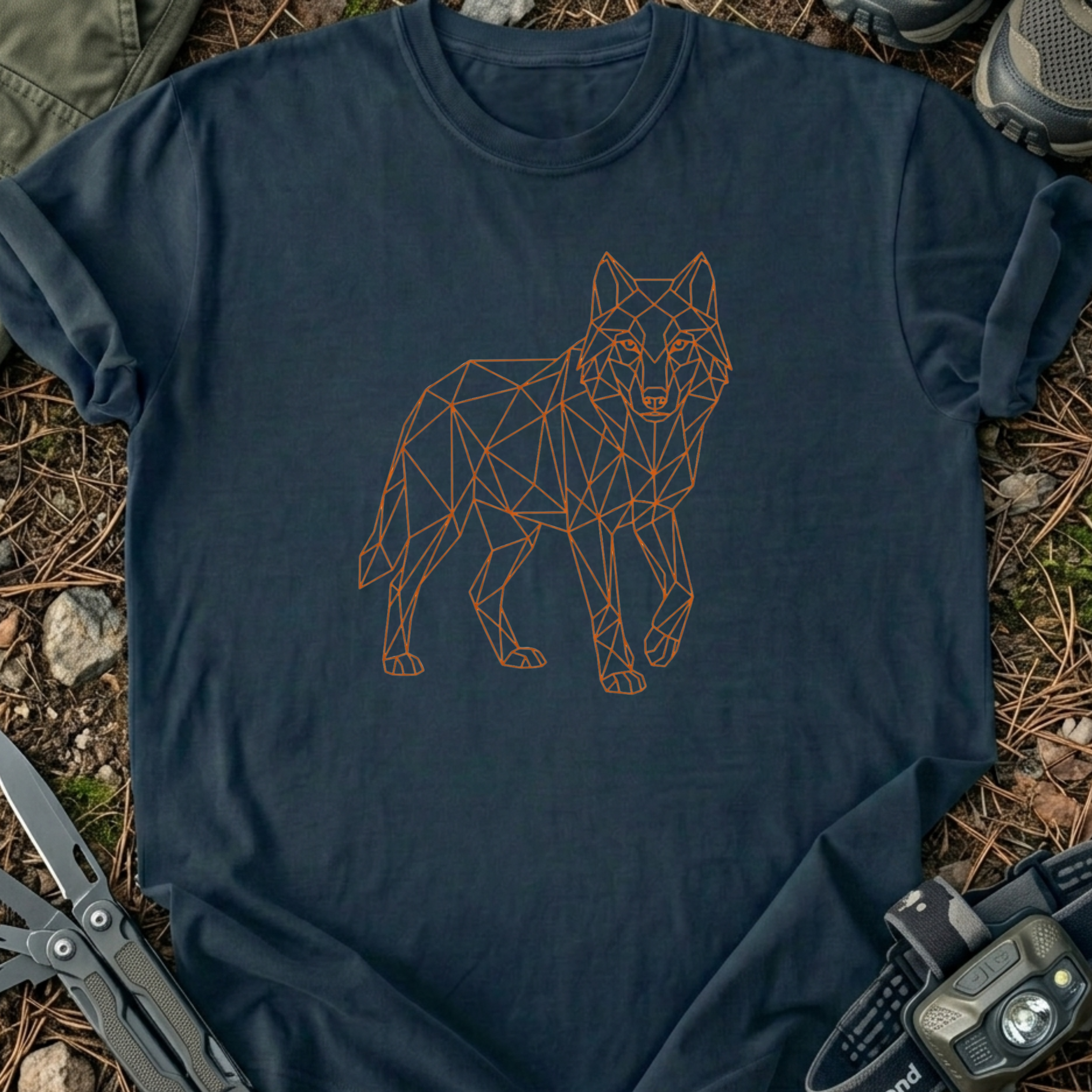 Low-Poly Wolf T-Shirt