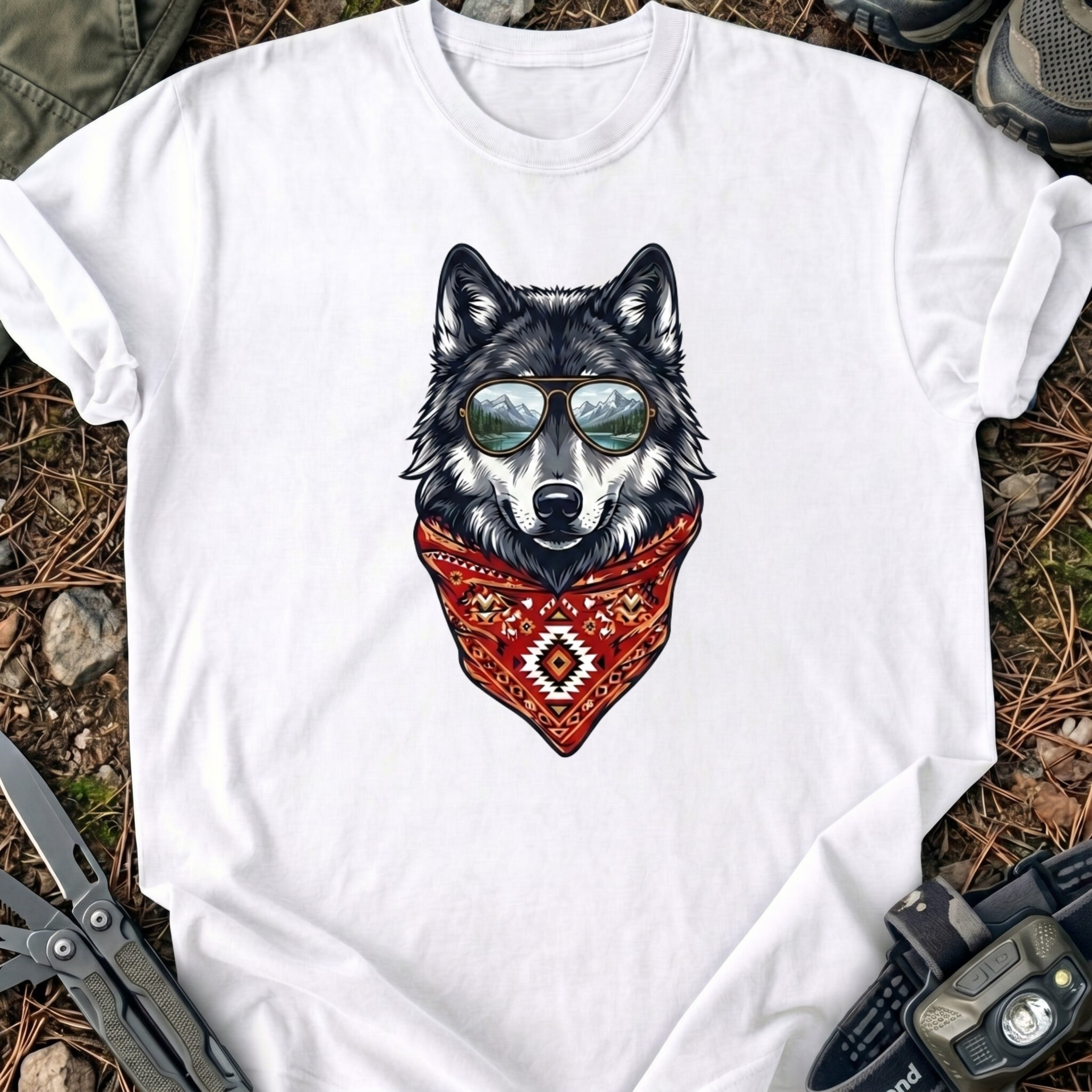 Wolf Scarf T-Shirt