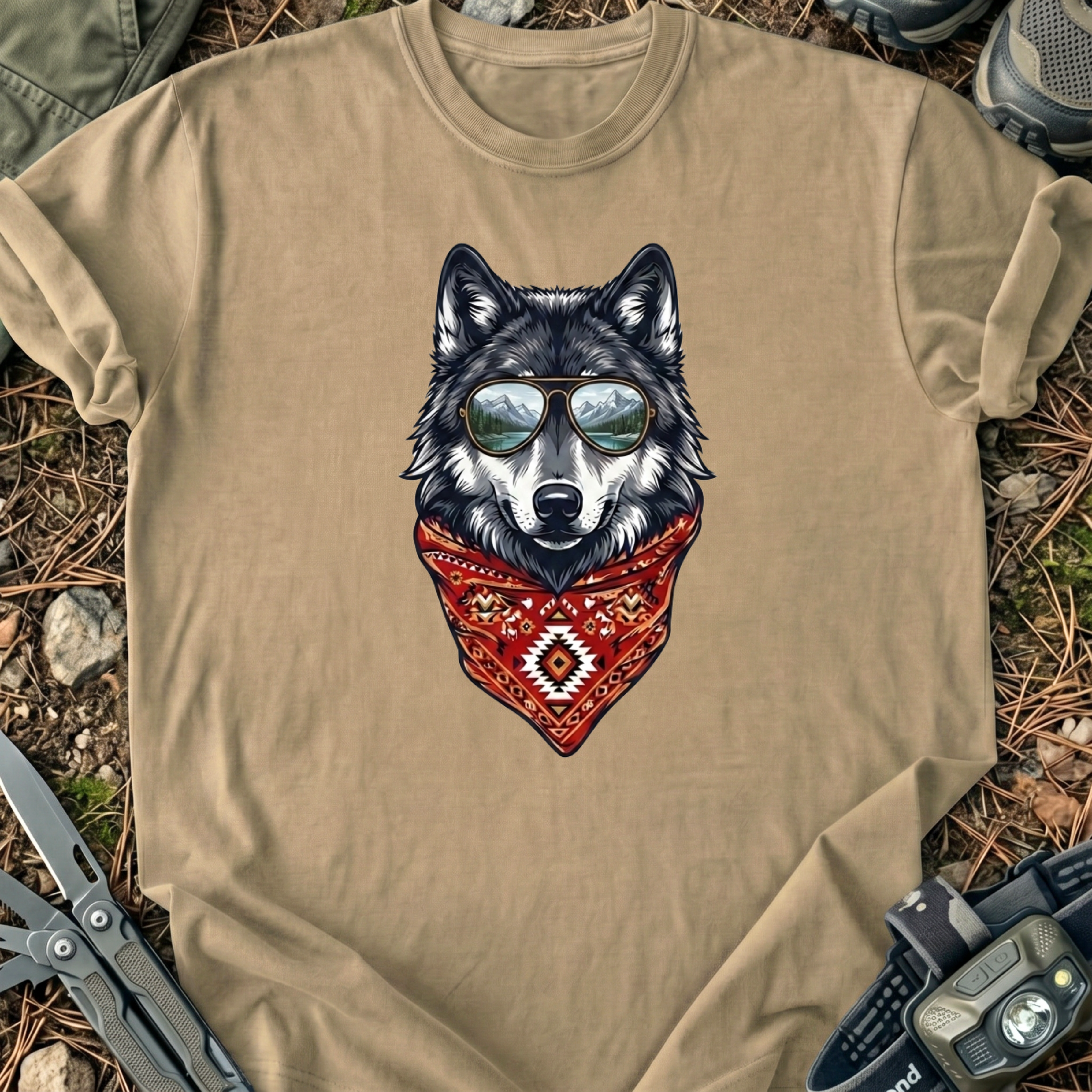 Wolf Scarf T-Shirt
