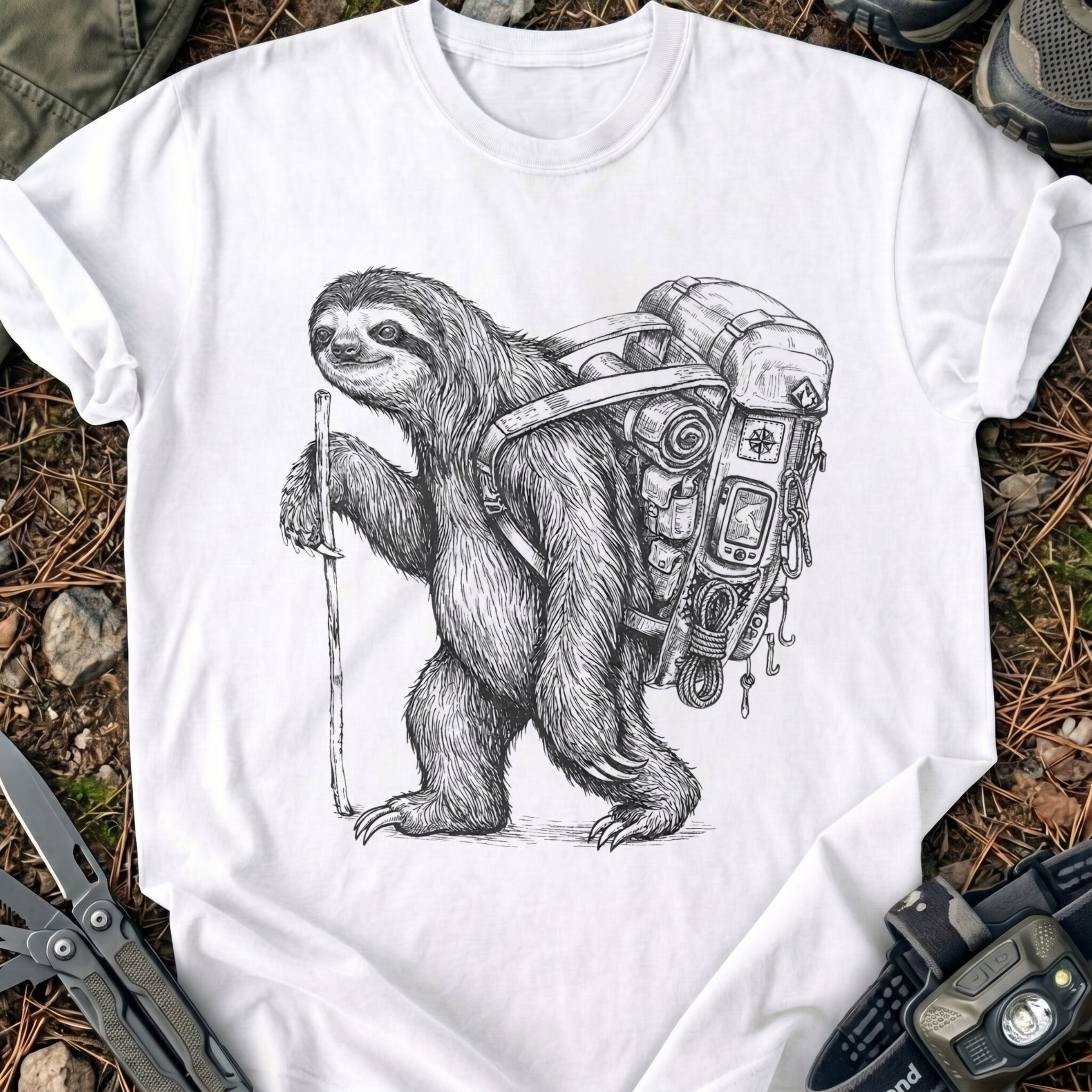 Sloth Hiker T-Shirt