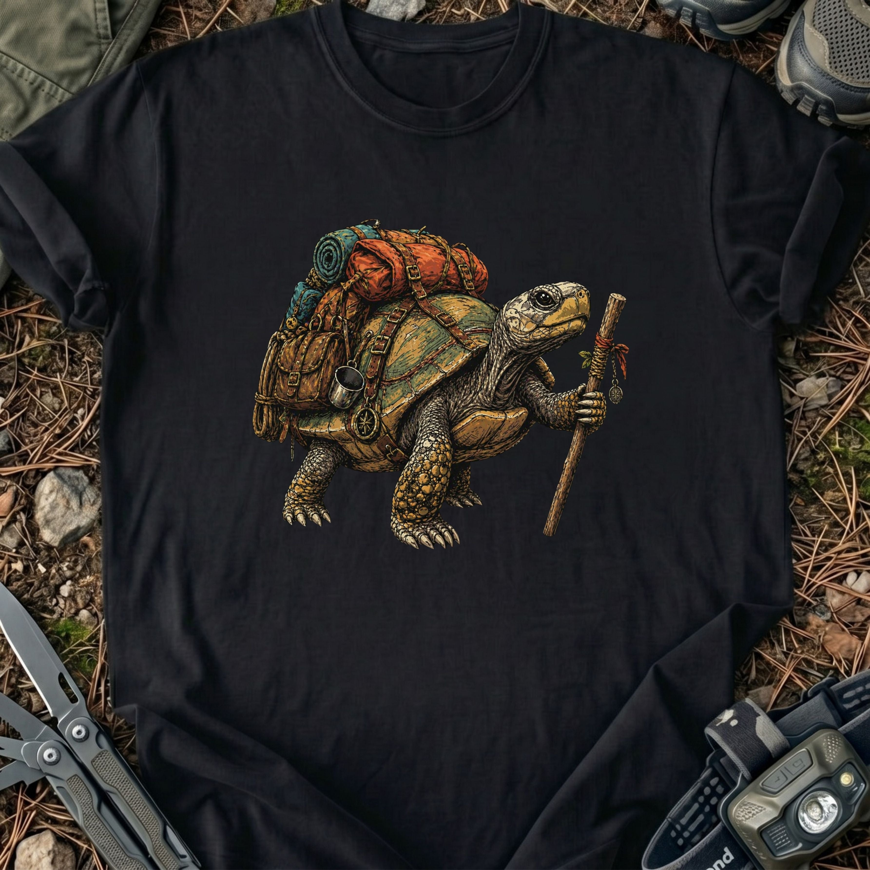 Hiking Turtle T-Shirt