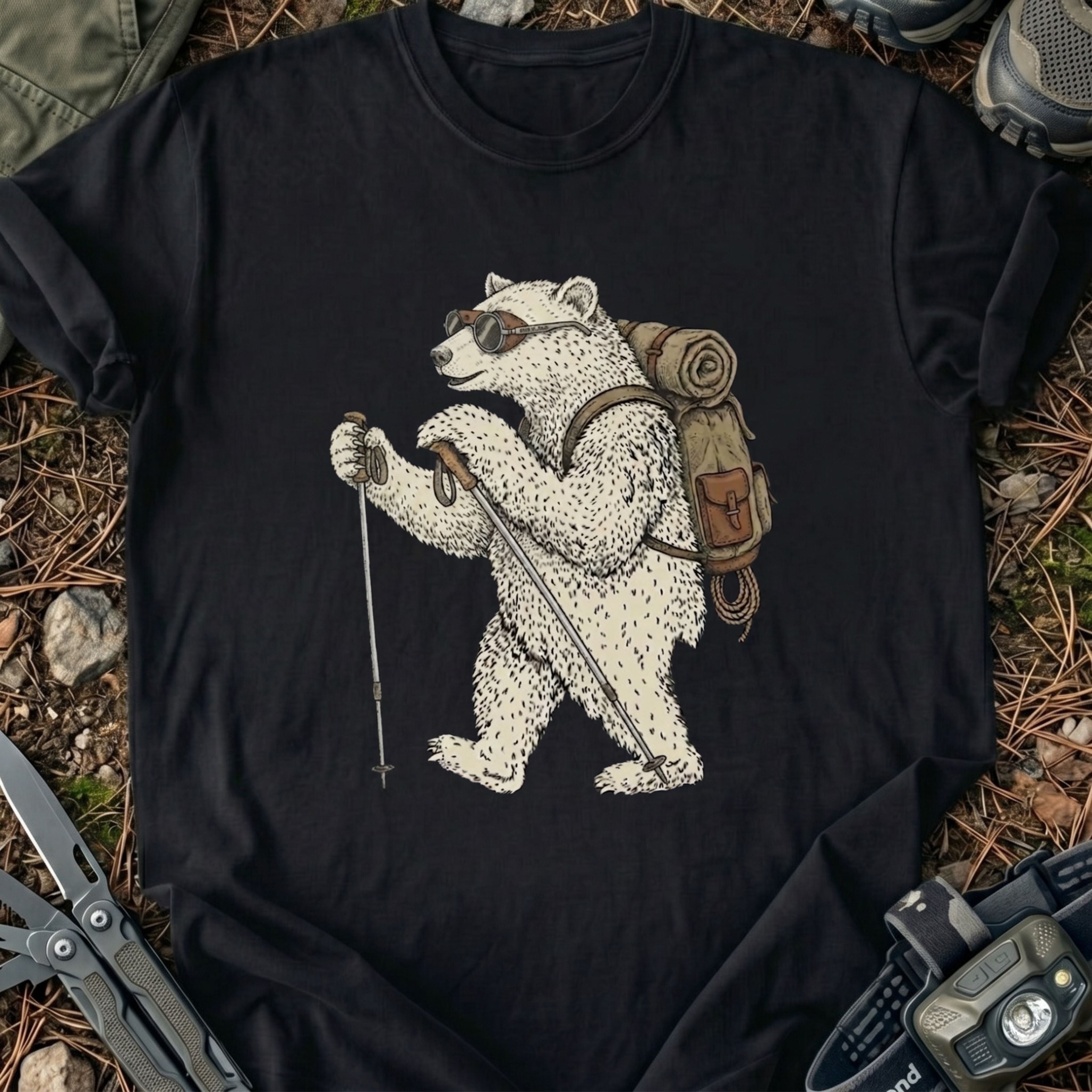 Hiking Ice Bear T-Shirt