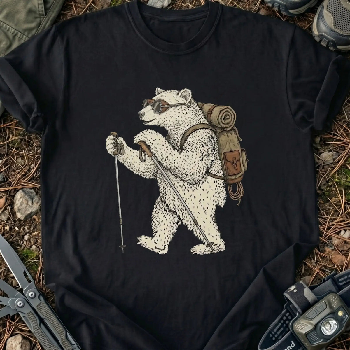 Hiking Ice Bear T-Shirt