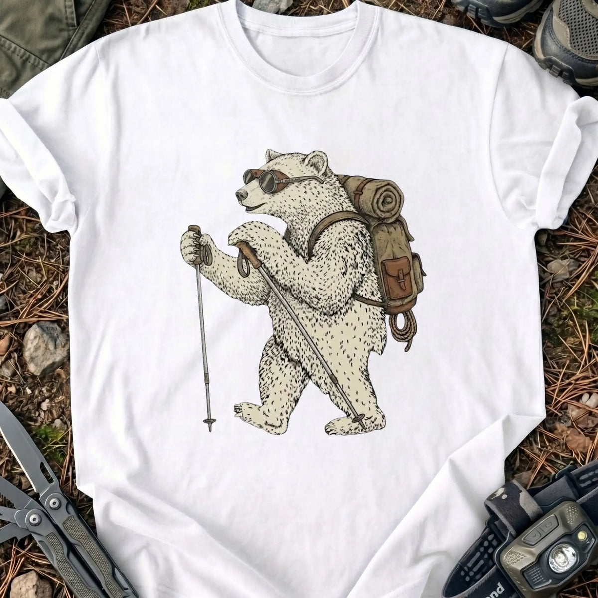 Hiking Ice Bear T-Shirt