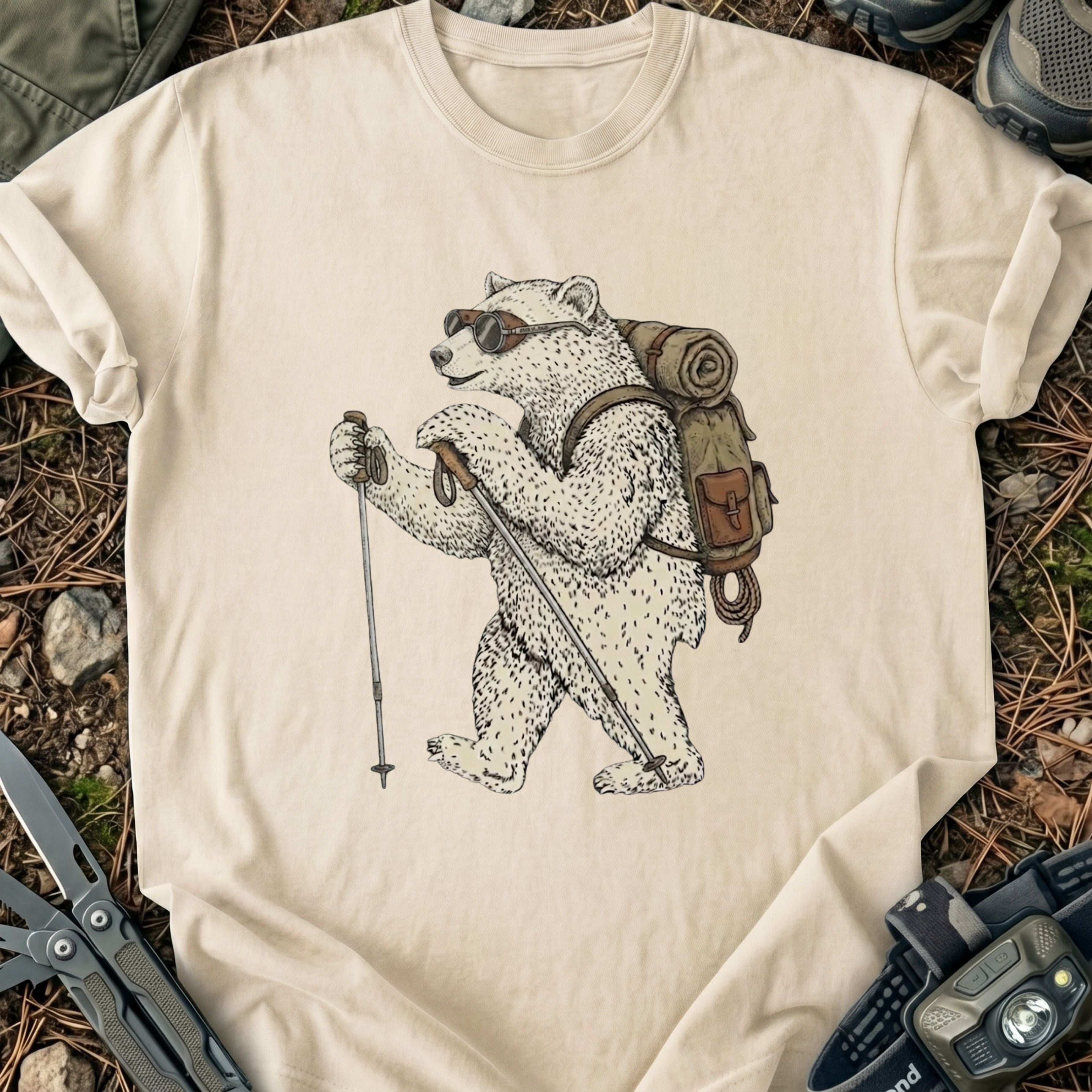 Hiking Ice Bear T-Shirt