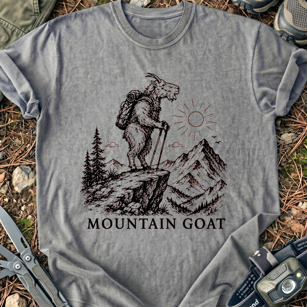 Mountain Goat Simple T-Shirt
