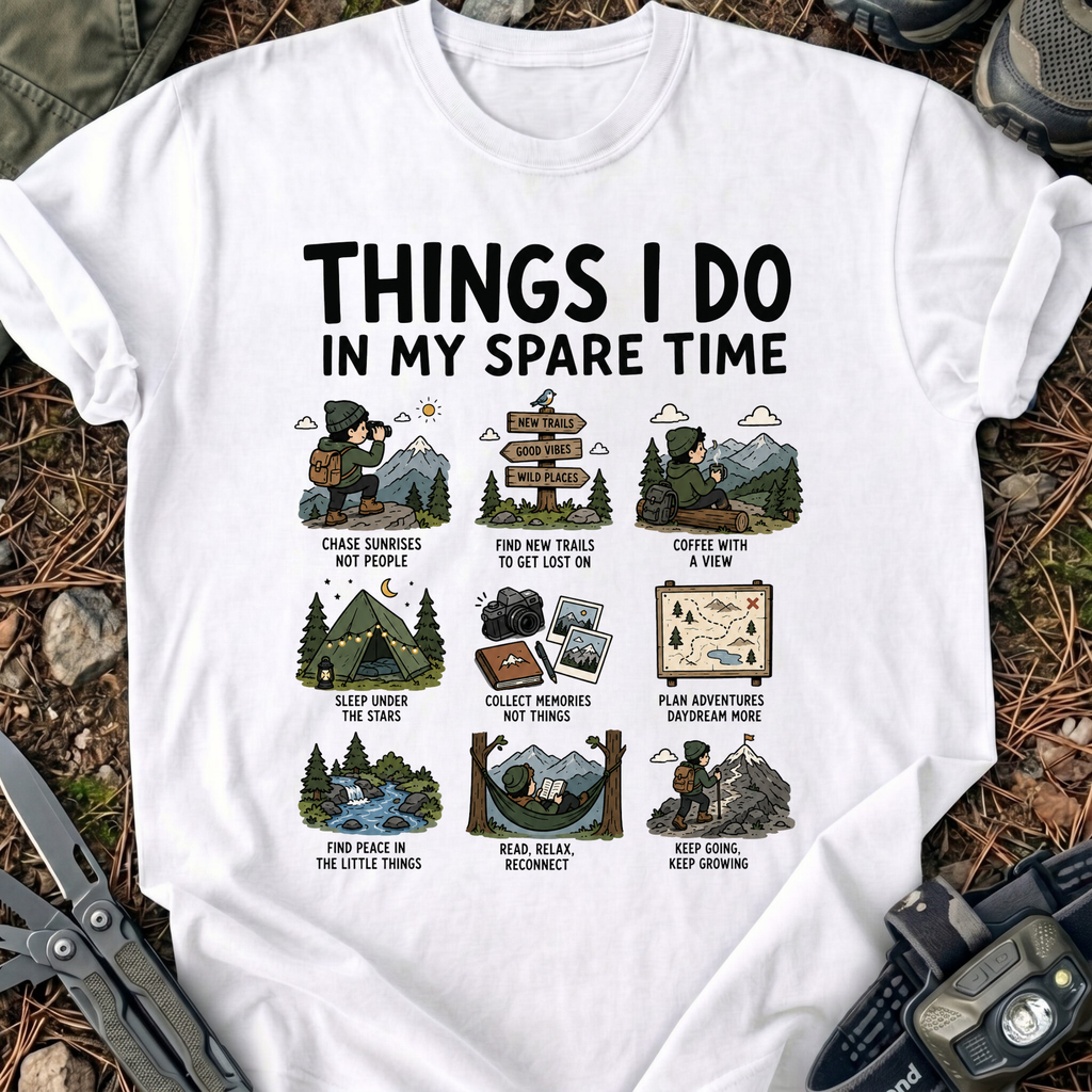 In My Spare Time Cartoon T-Shirt