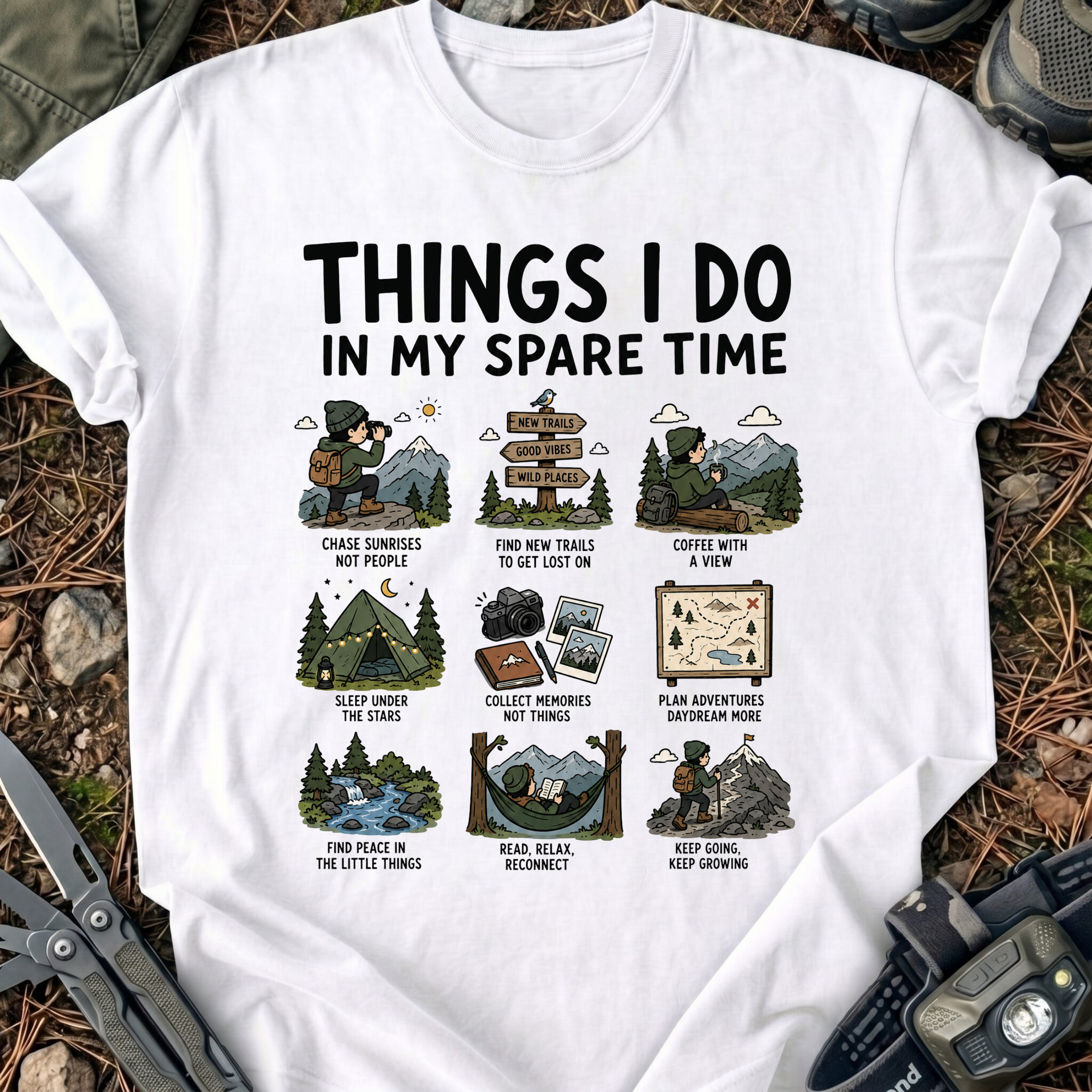 In My Spare Time Cartoon T-Shirt