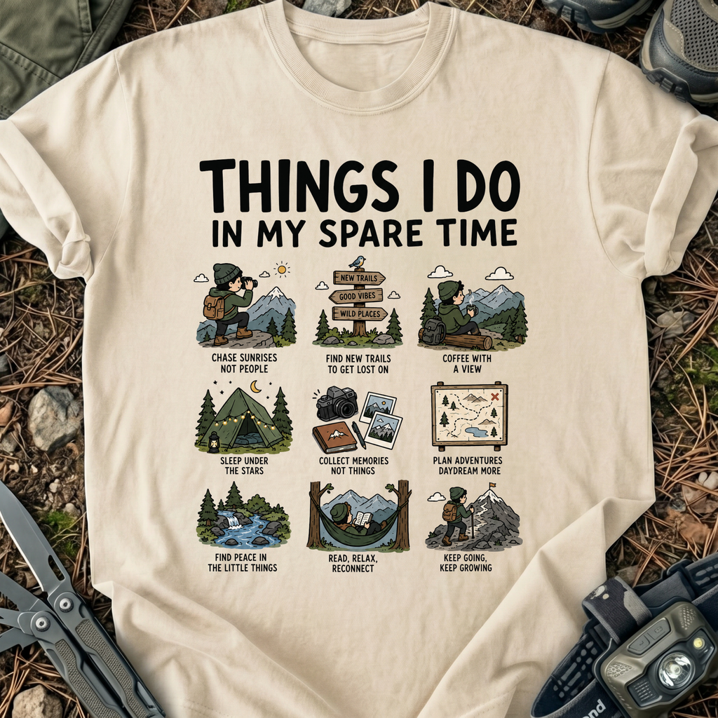 In My Spare Time Cartoon T-Shirt