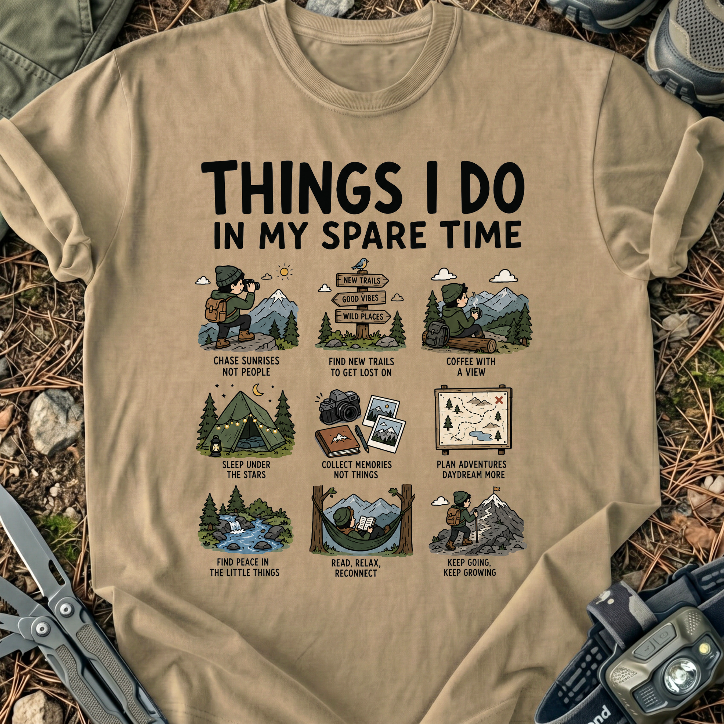 In My Spare Time Cartoon T-Shirt