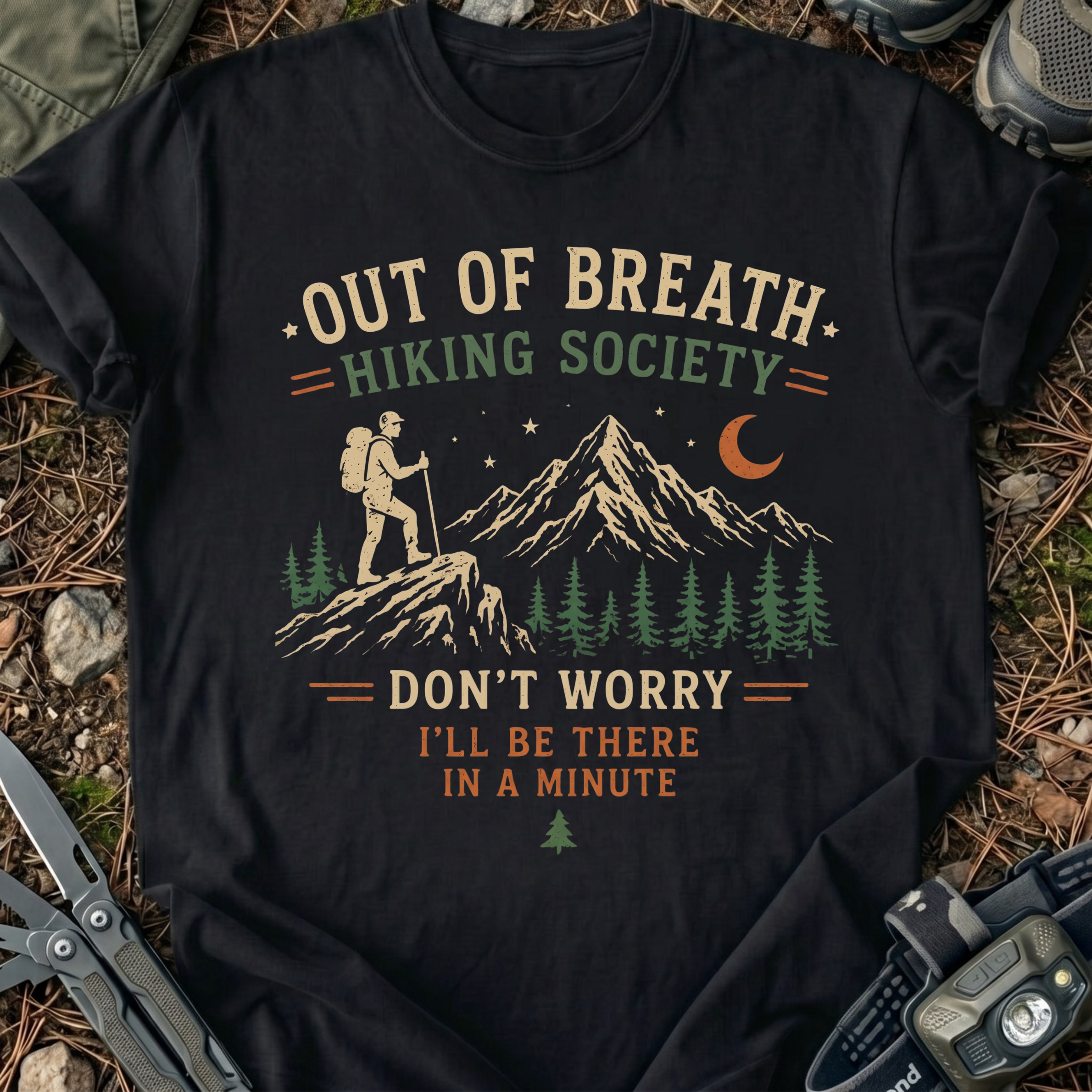Out Of Breath Hiking Society T-Shirt