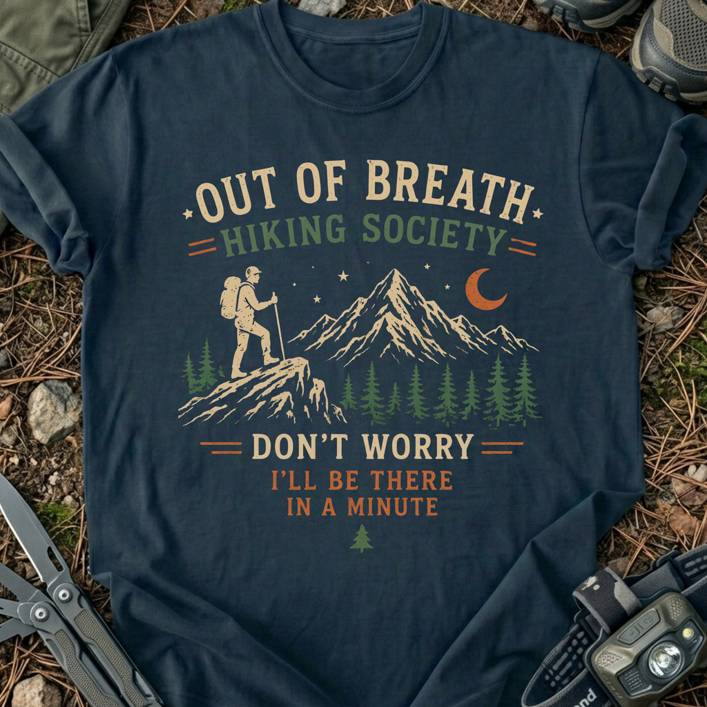 Out Of Breath Hiking Society T-Shirt