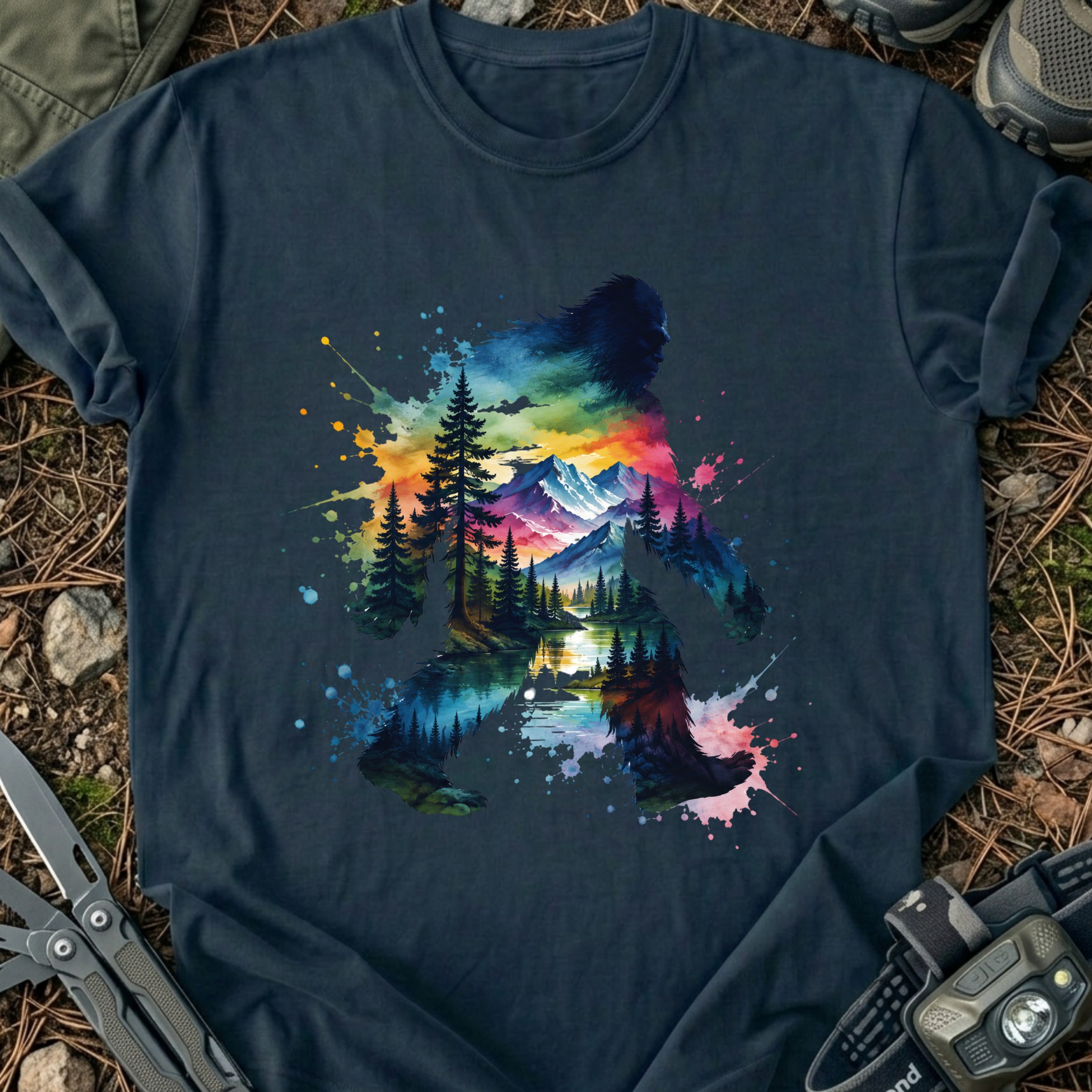 Colorful Bigfoot T-Shirt