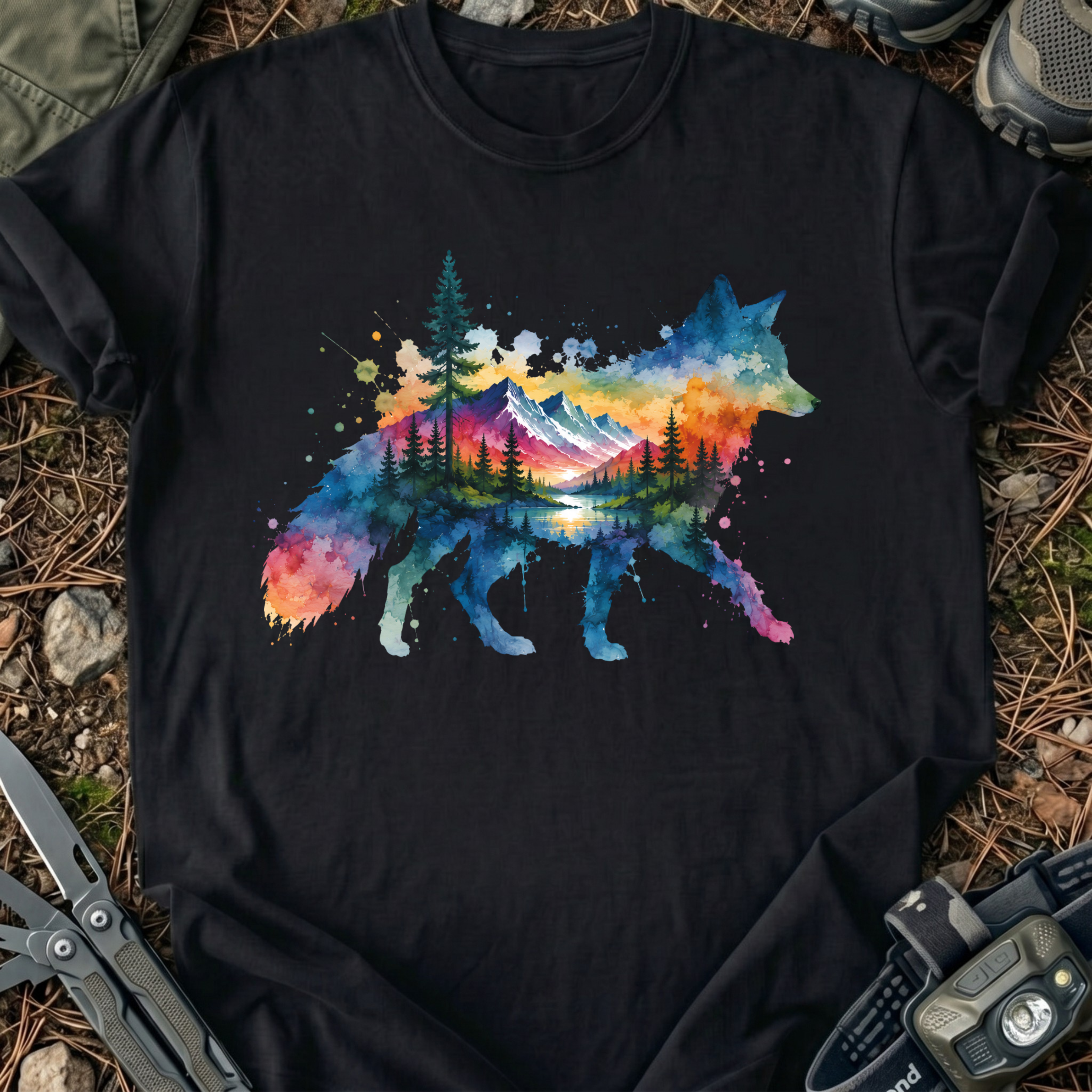Fox In Watercolors T-Shirt