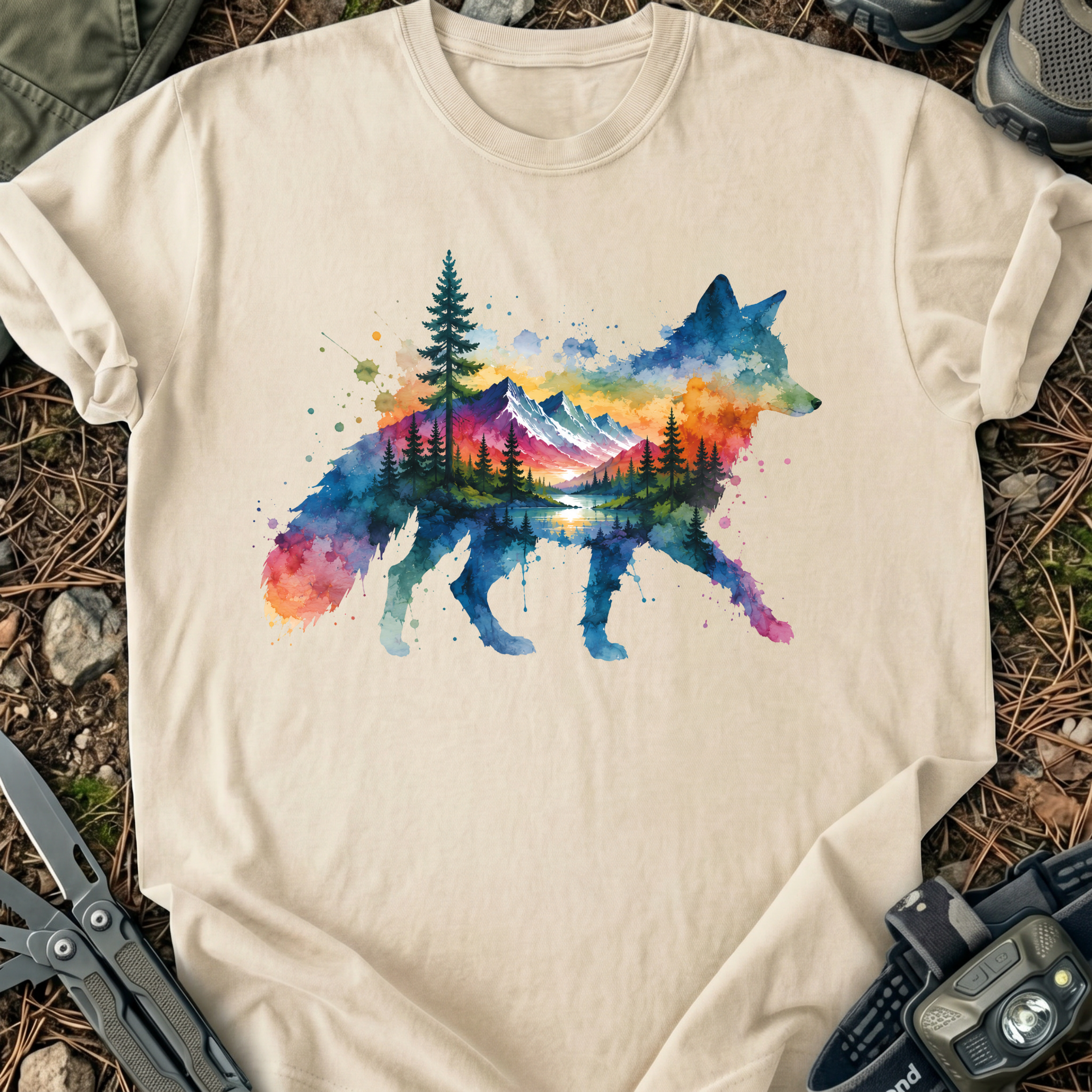Fox In Watercolors T-Shirt