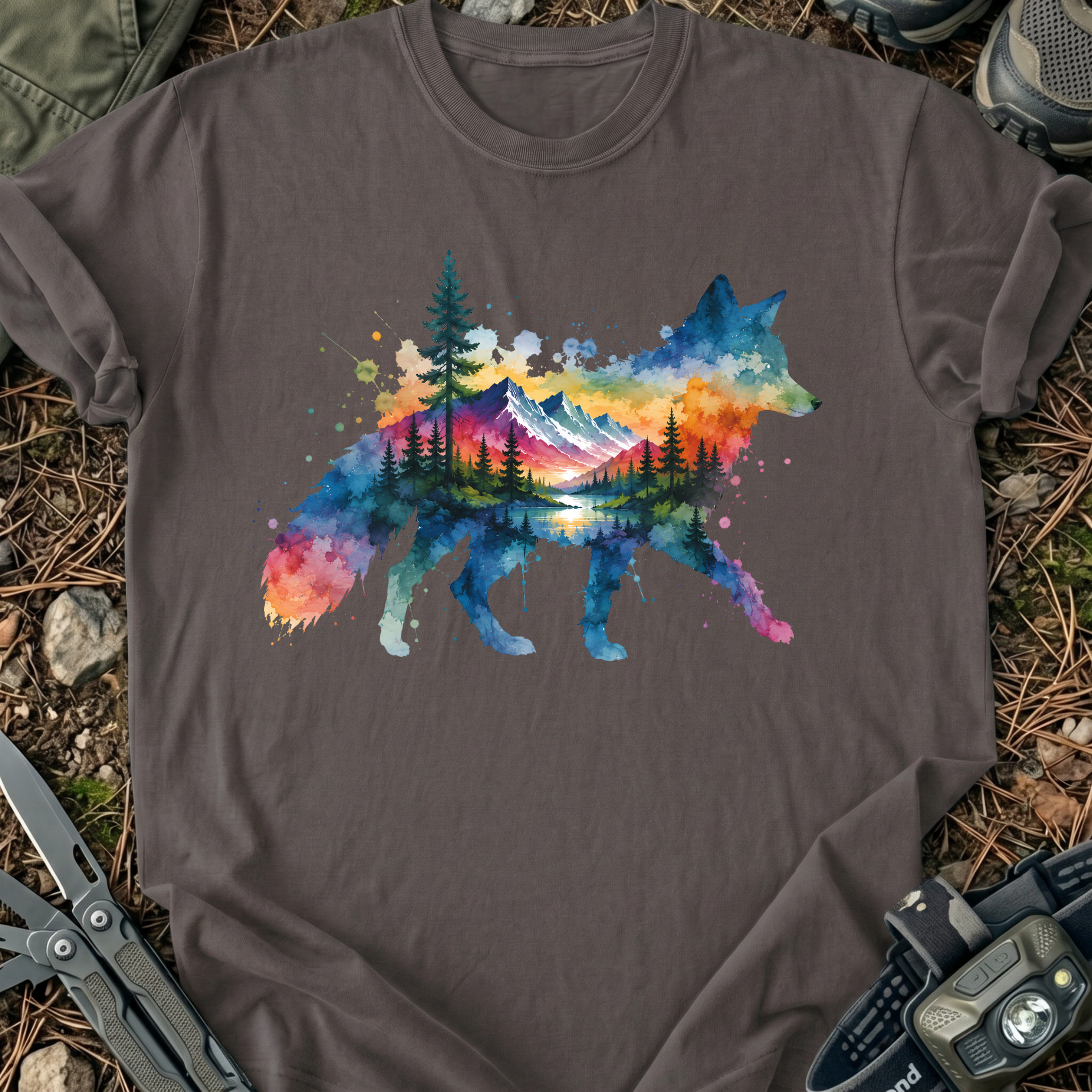 Fox In Watercolors T-Shirt