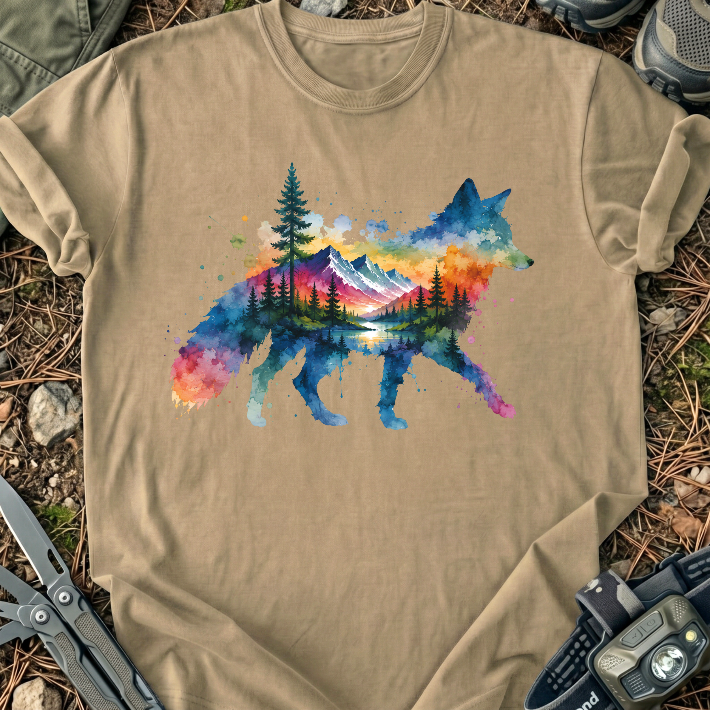 Fox In Watercolors T-Shirt