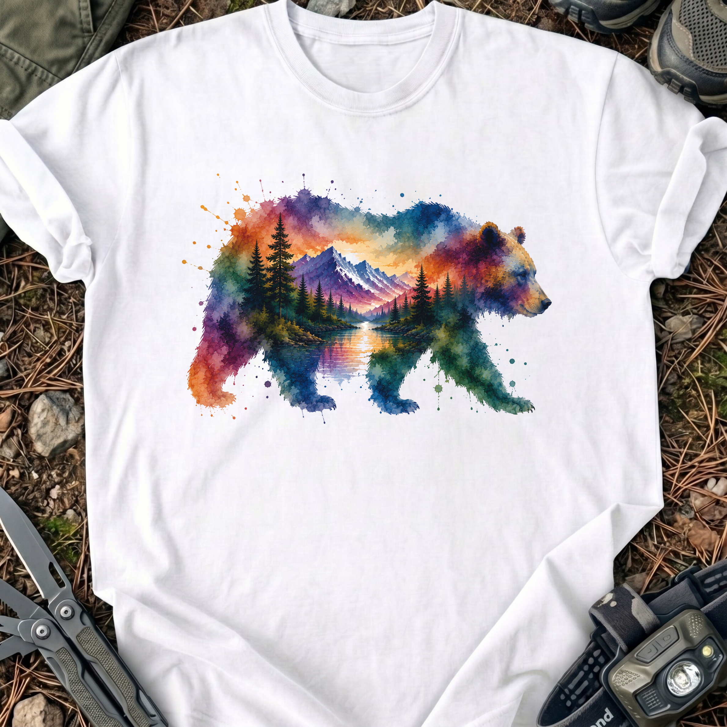 Bear In Watercolors T-Shirt
