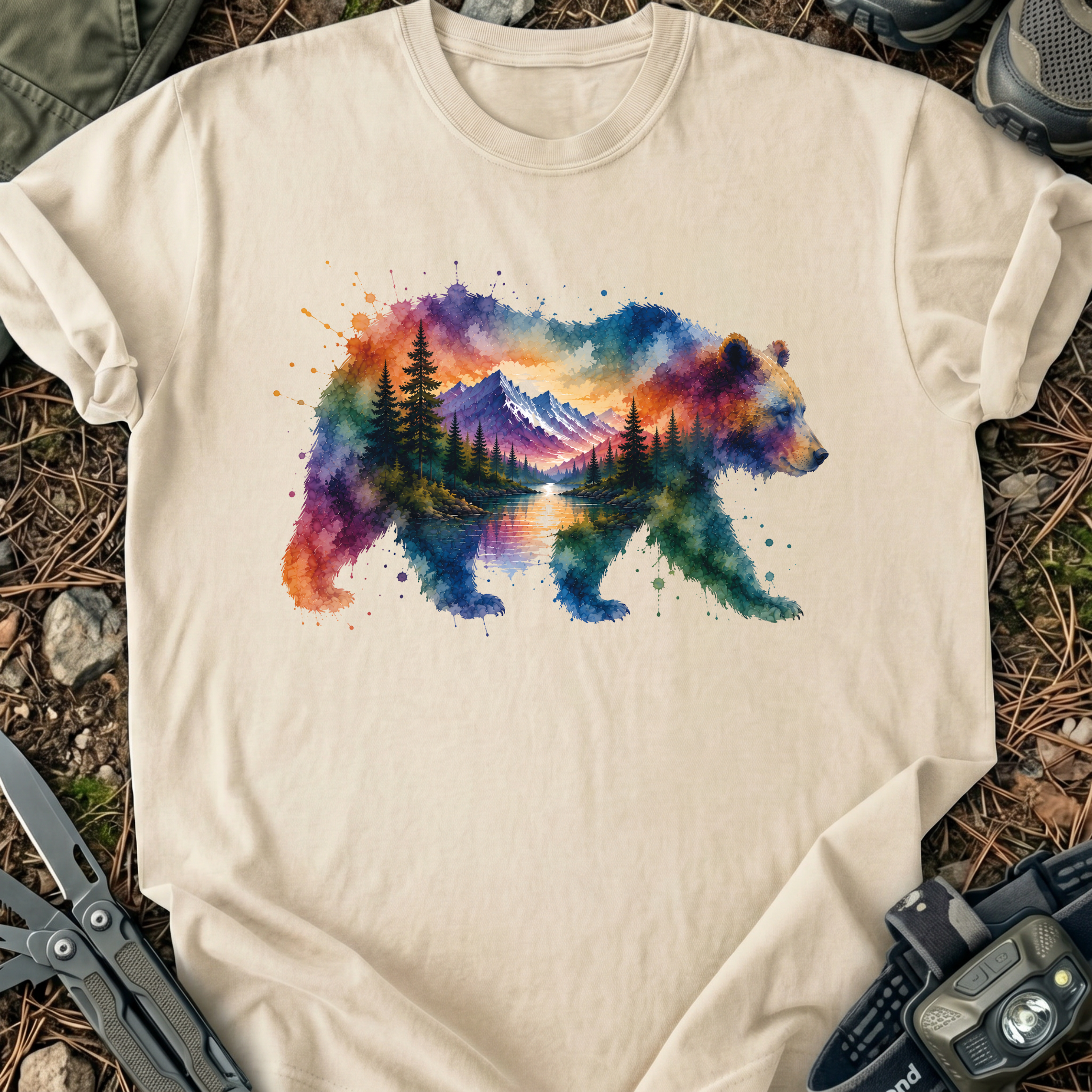 Bear In Watercolors T-Shirt