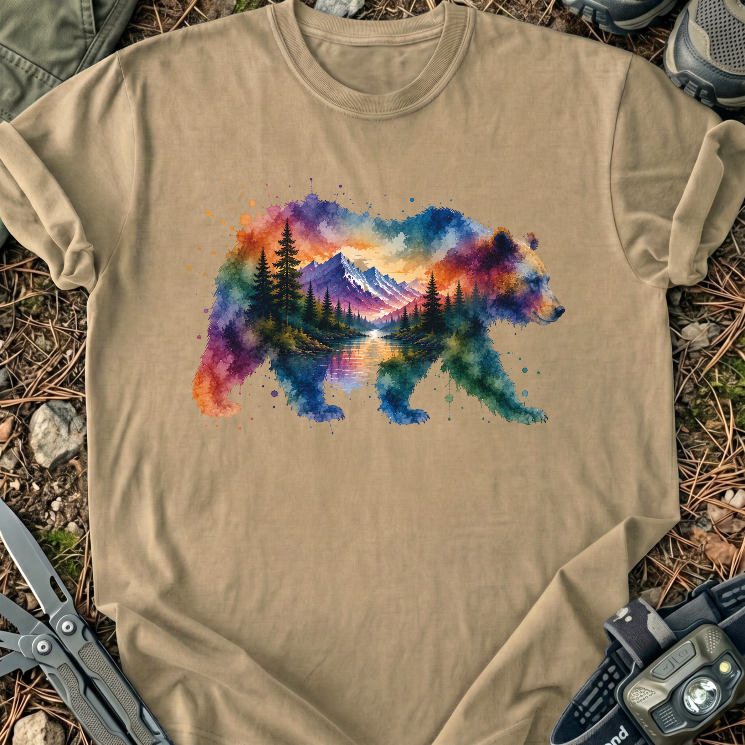 Bear In Watercolors T-Shirt