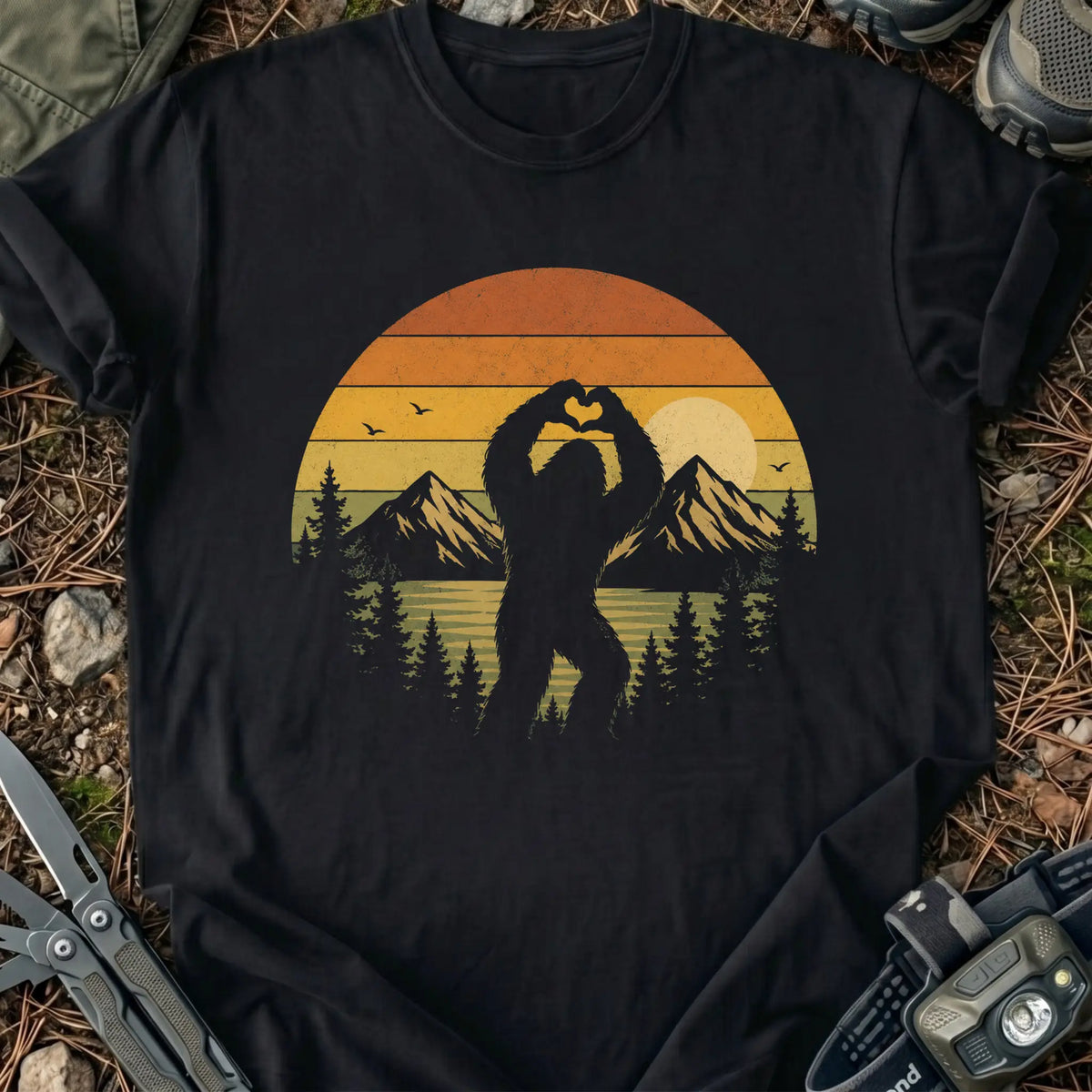 Bigfoot Heart T-Shirt