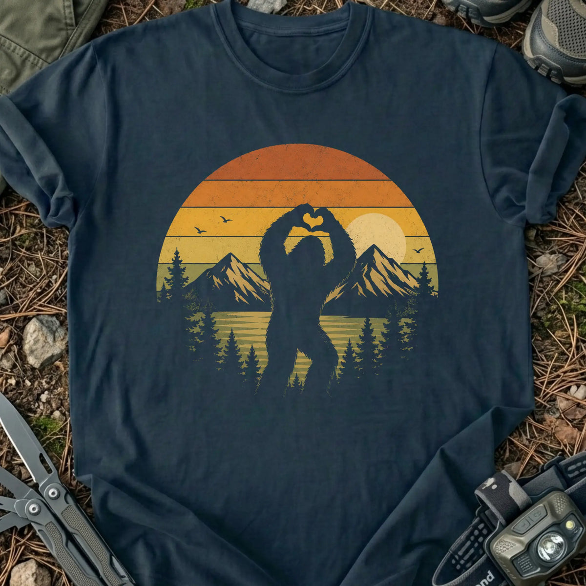 Bigfoot Heart T-Shirt