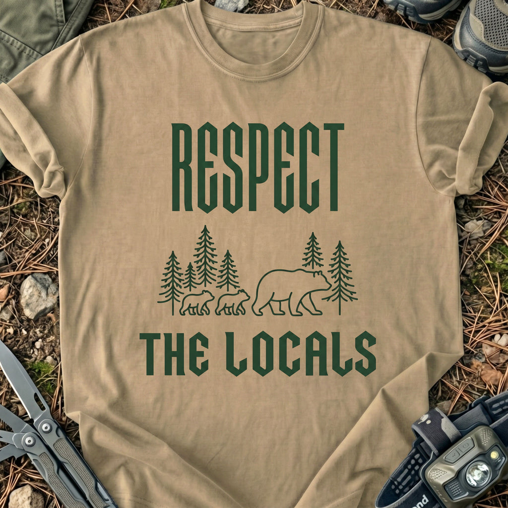 Respect The Locals Lineart T-Shirt