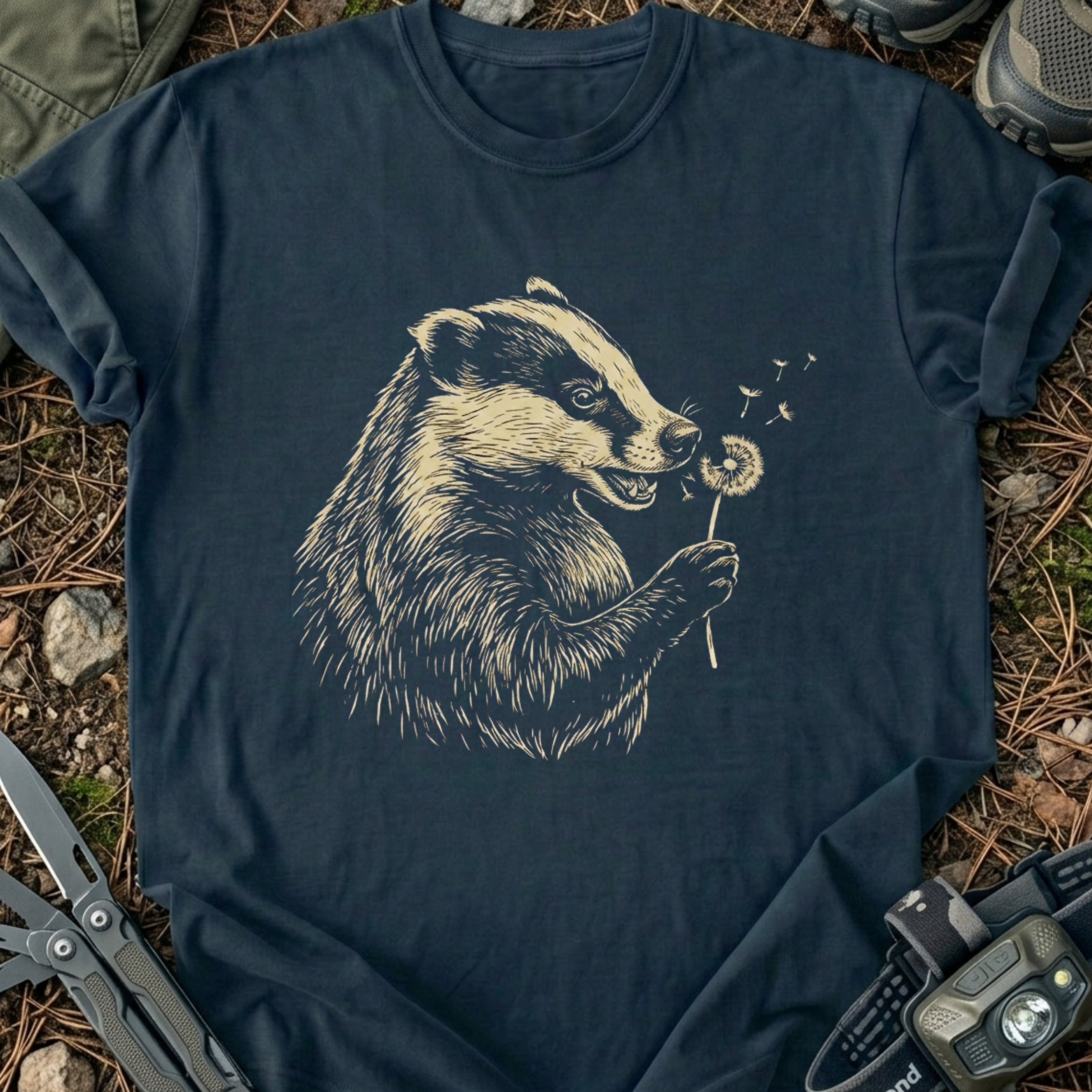 Dandelion Badger T-Shirt