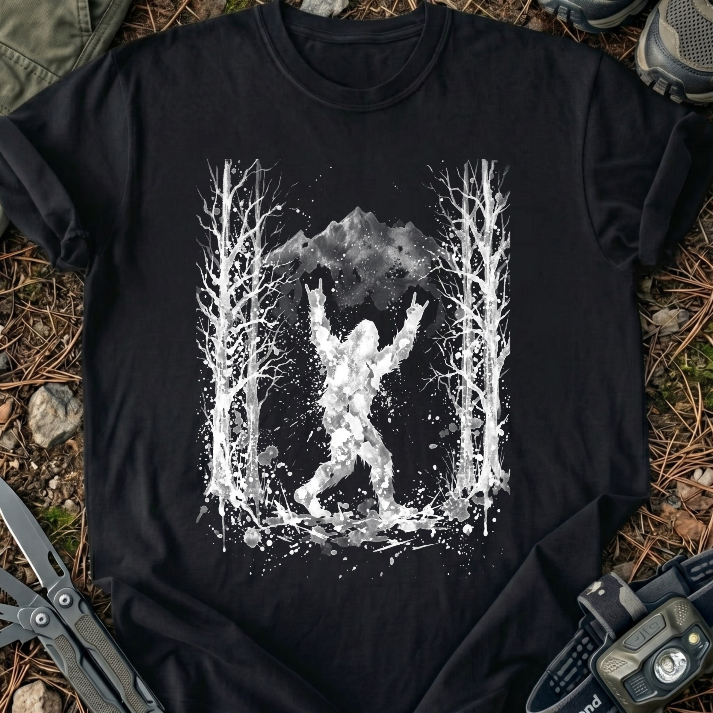 Bigfoot Watercolor T-Shirt