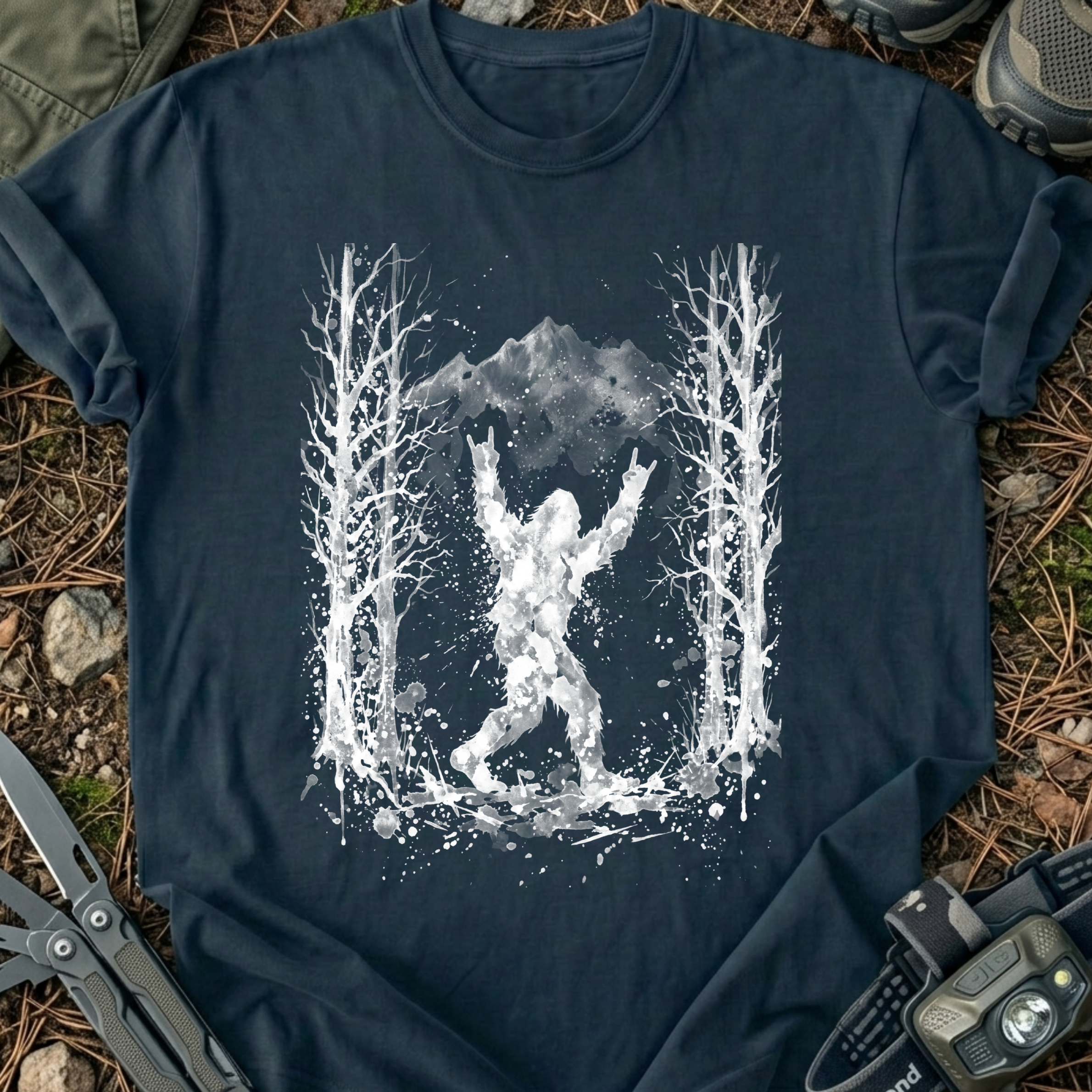 Bigfoot Watercolor T-Shirt
