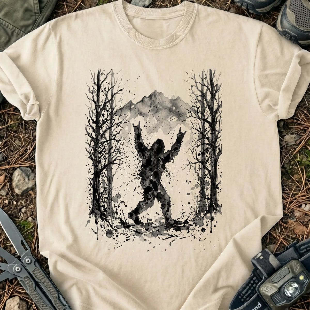 Watercolor Bigfoot T-Shirt