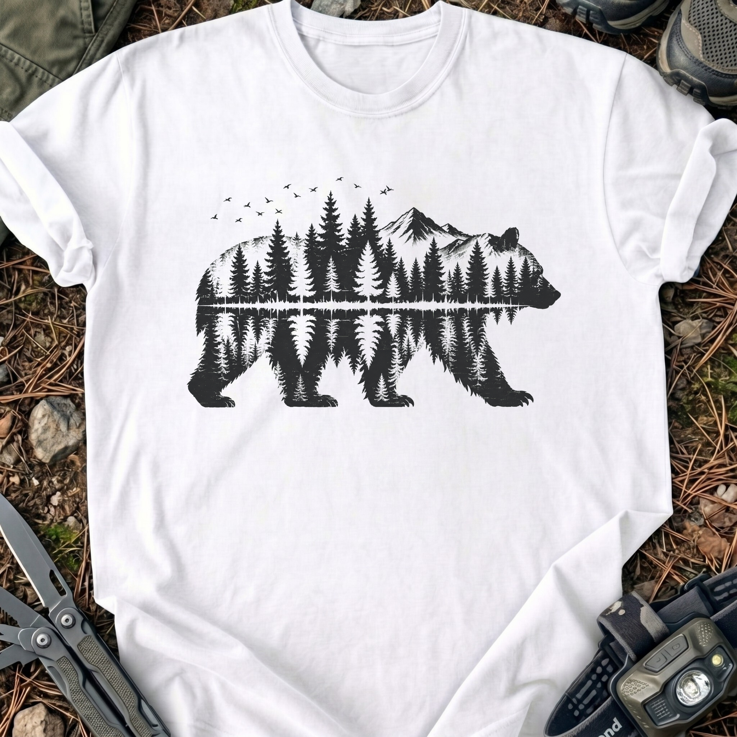 Mirroring Bear T-Shirt