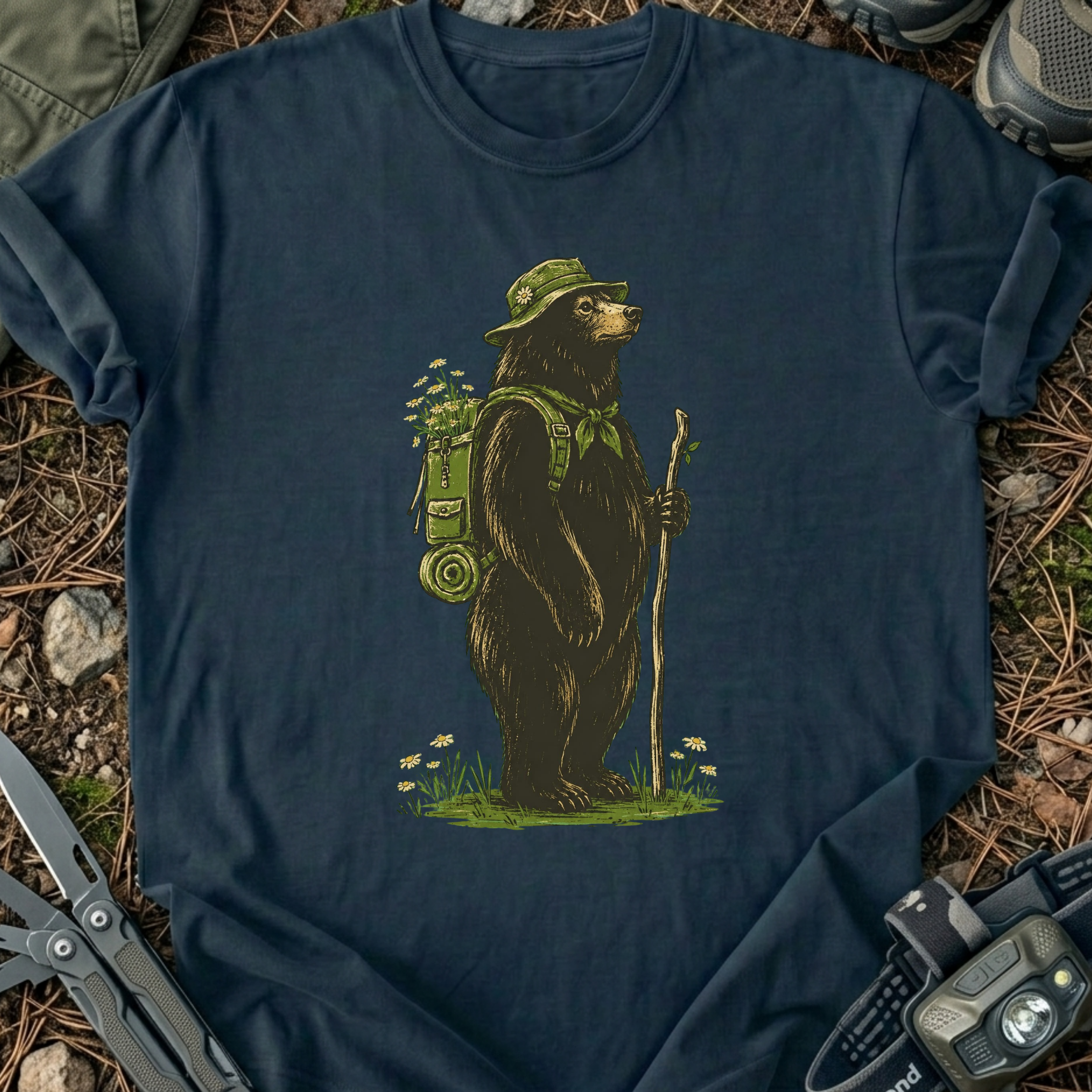 Flower Lover Bear T-Shirt