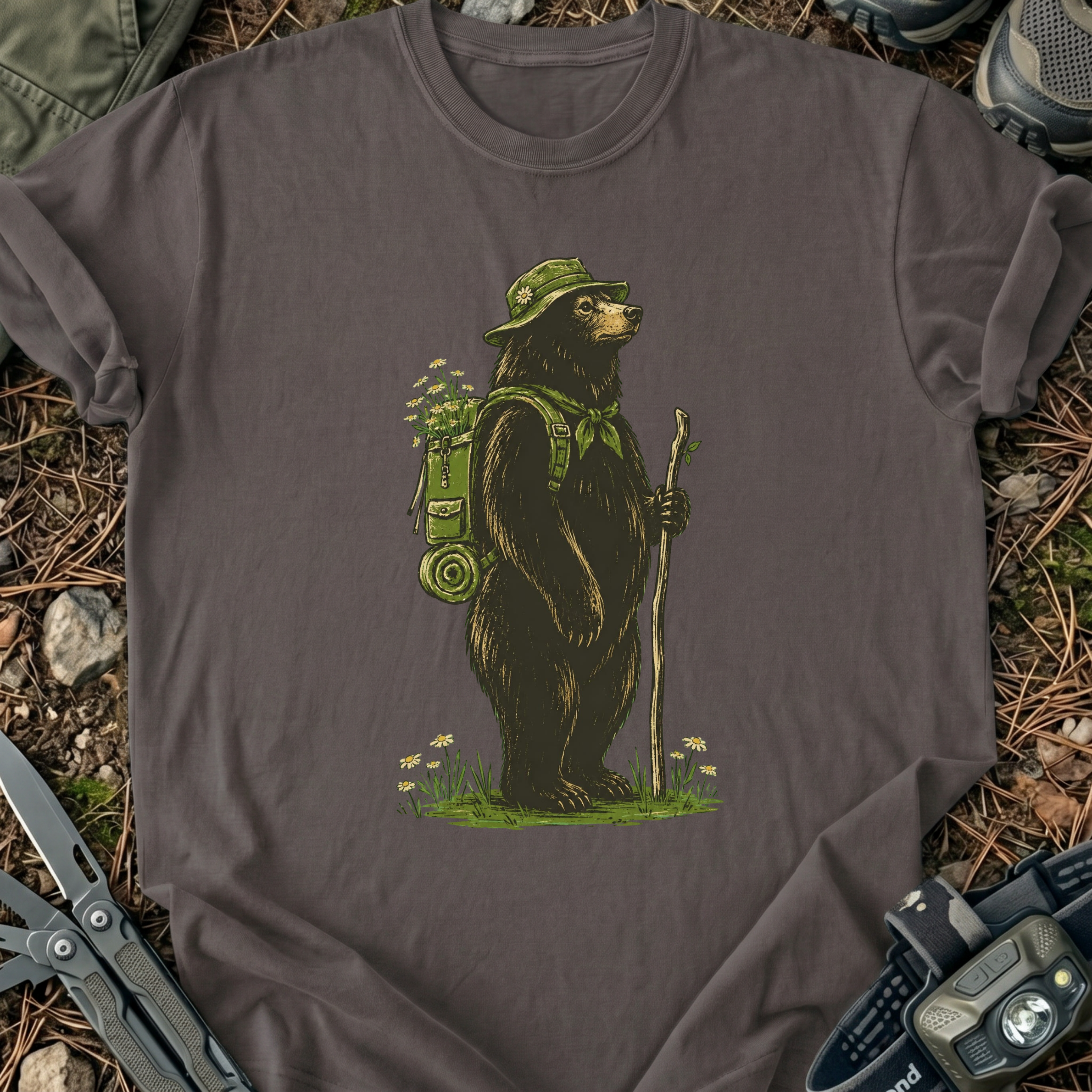Flower Lover Bear T-Shirt