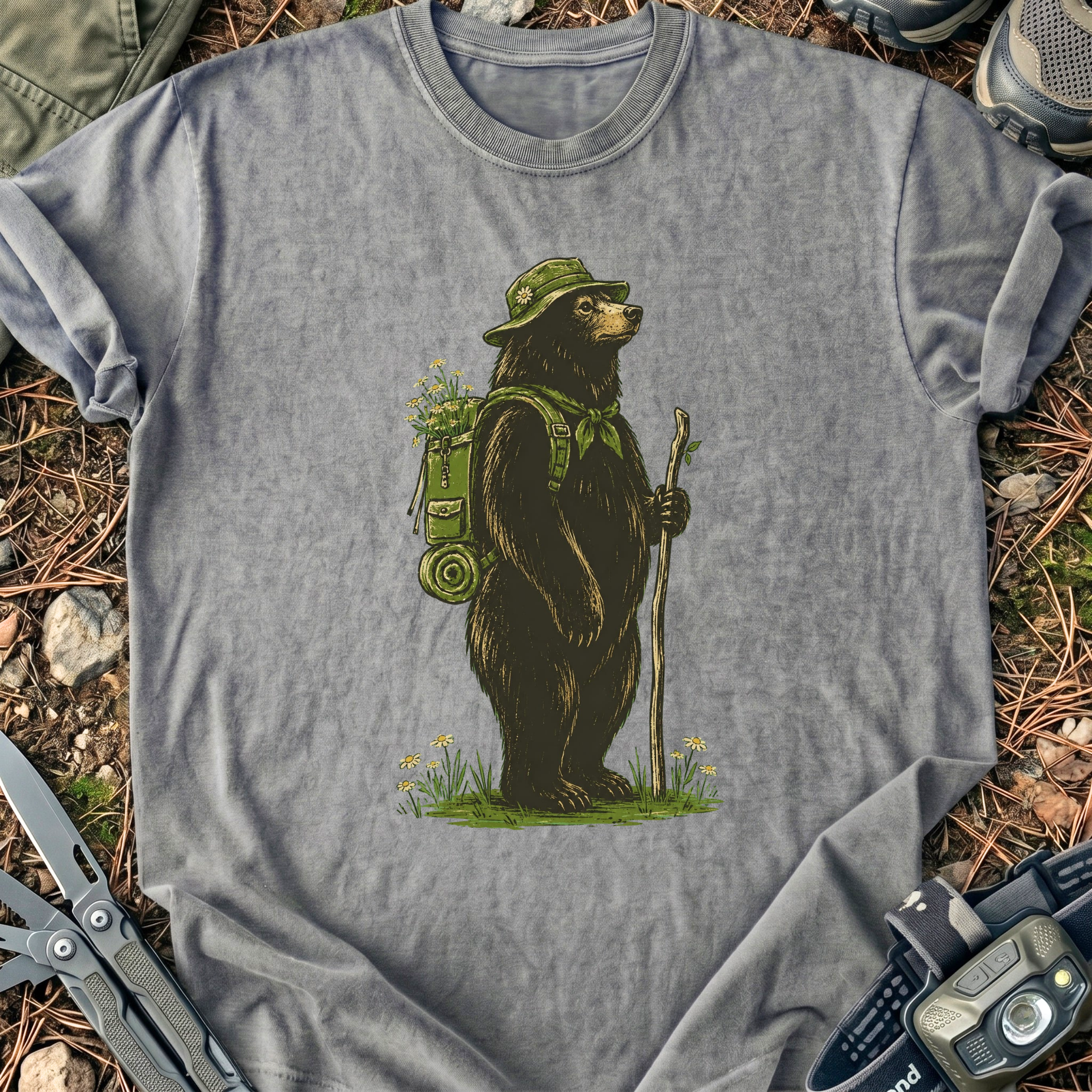 Flower Lover Bear T-Shirt