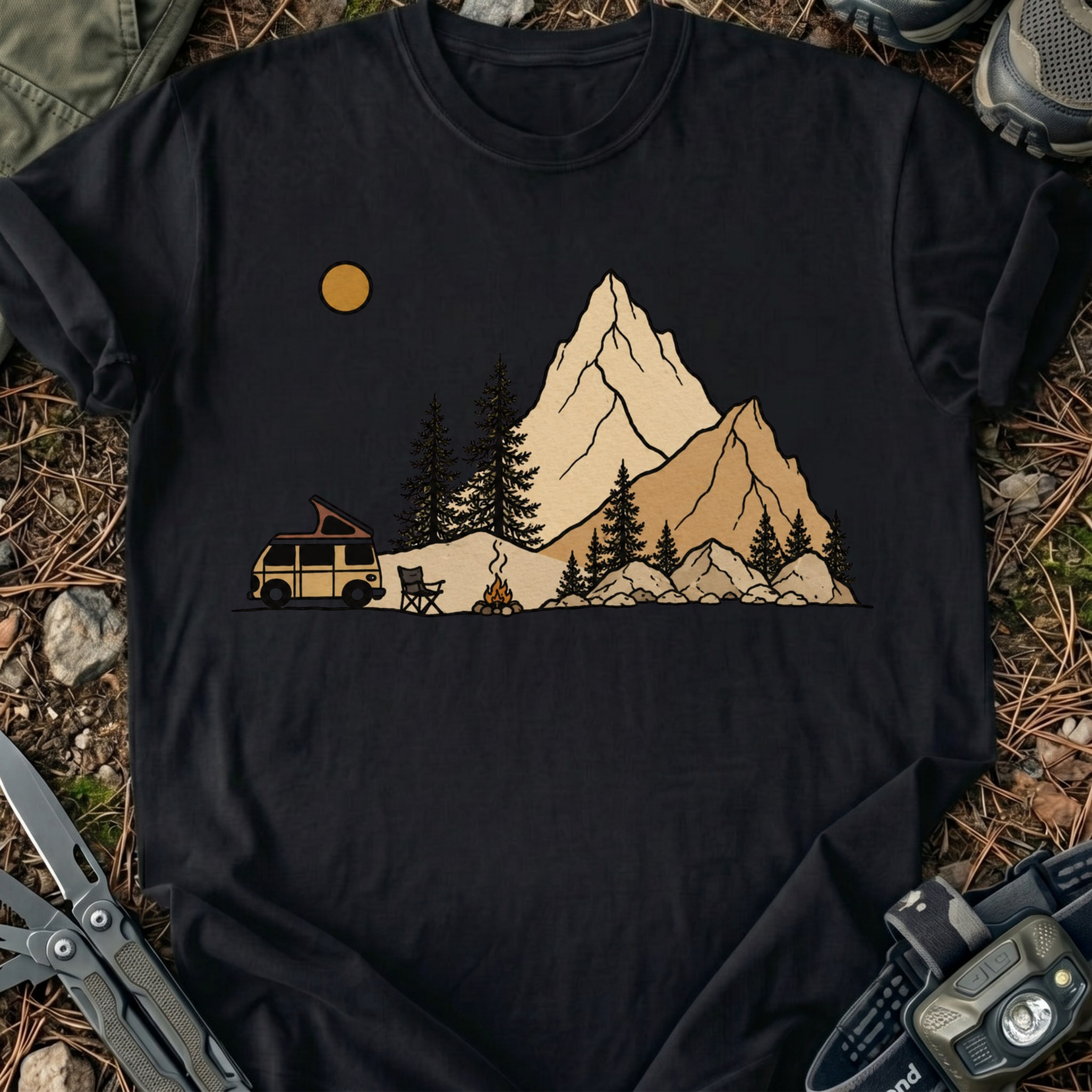 Camping at The Mountains T-Shirt