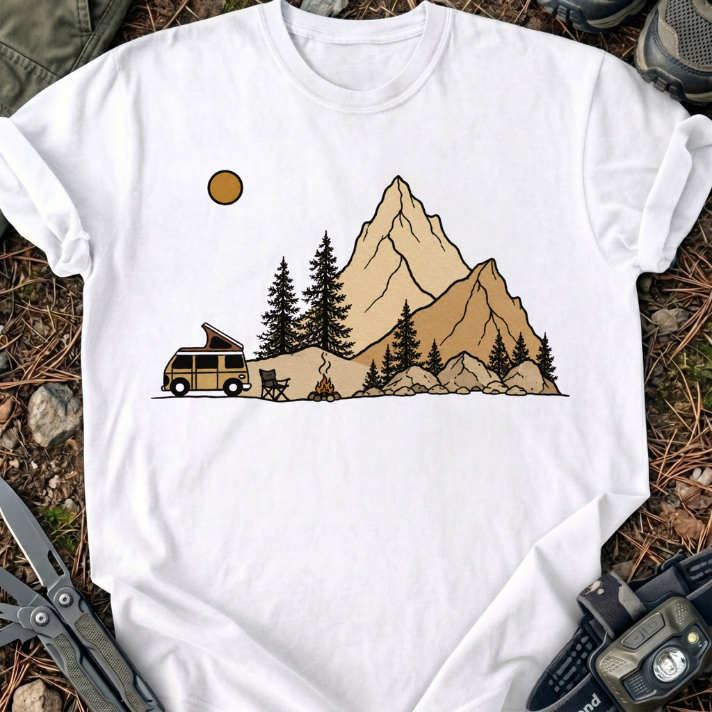 Camping at The Mountains T-Shirt