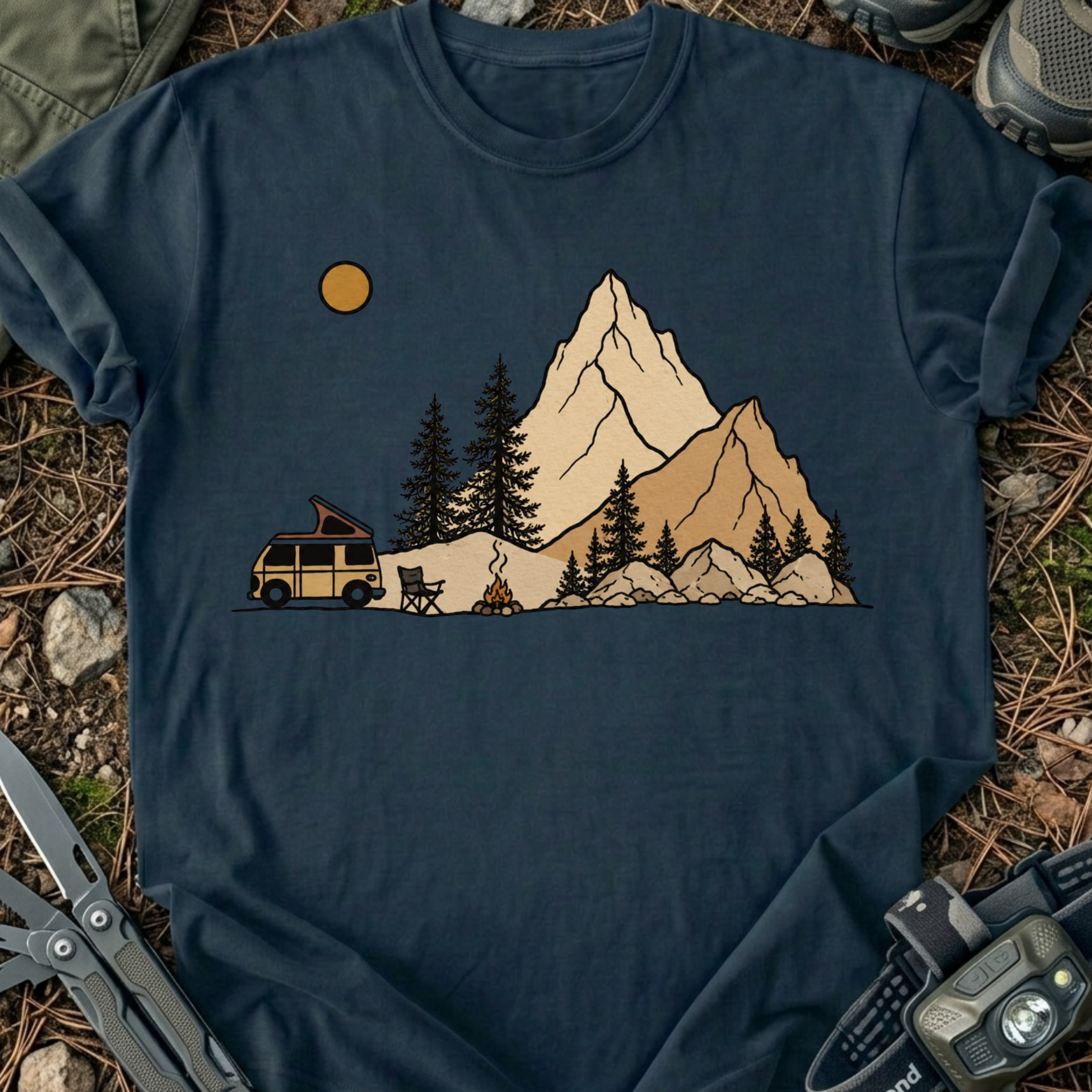 Camping at The Mountains T-Shirt