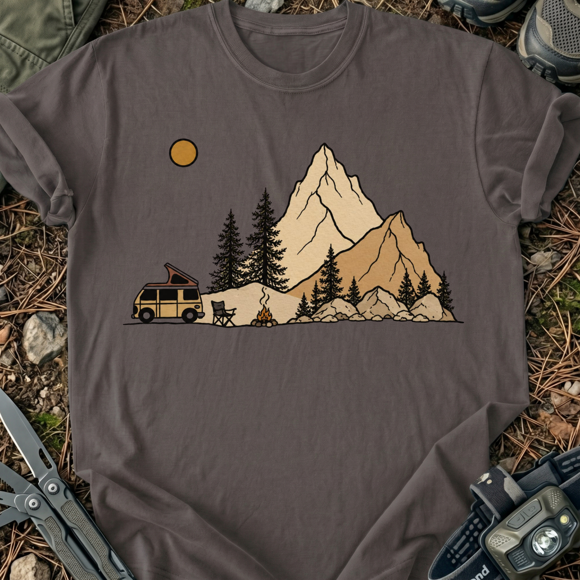 Camping at The Mountains T-Shirt