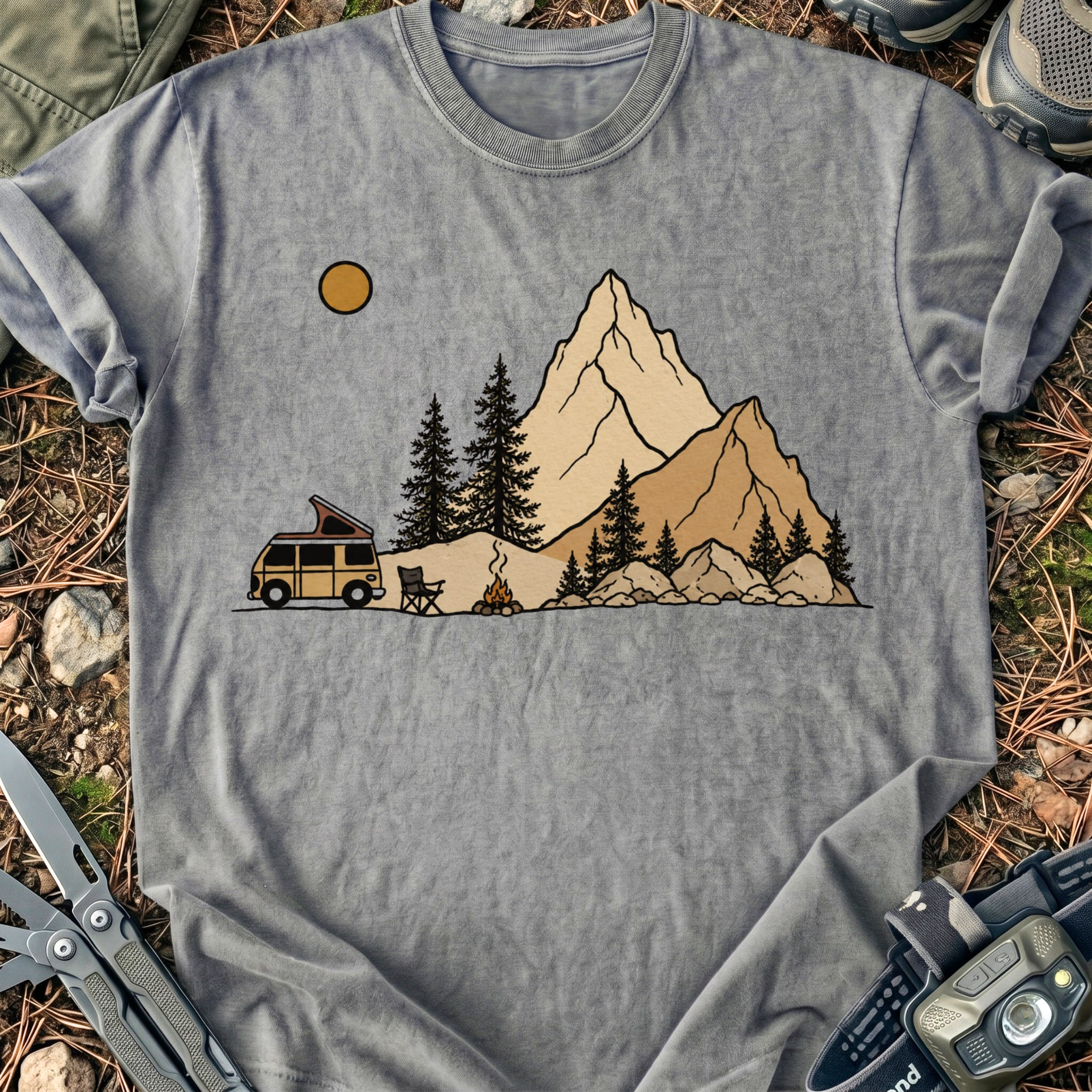 Camping at The Mountains T-Shirt