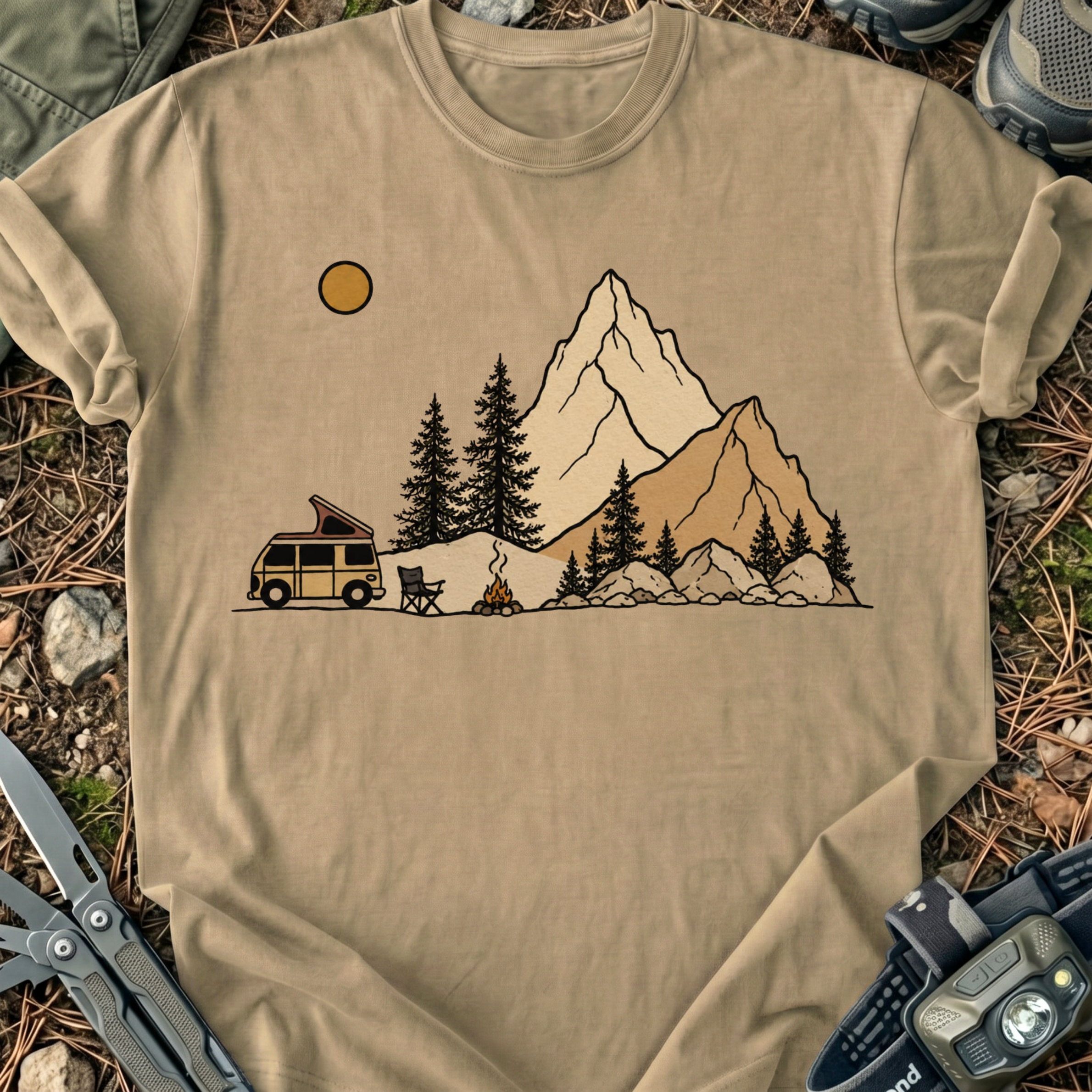 Camping at The Mountains T-Shirt