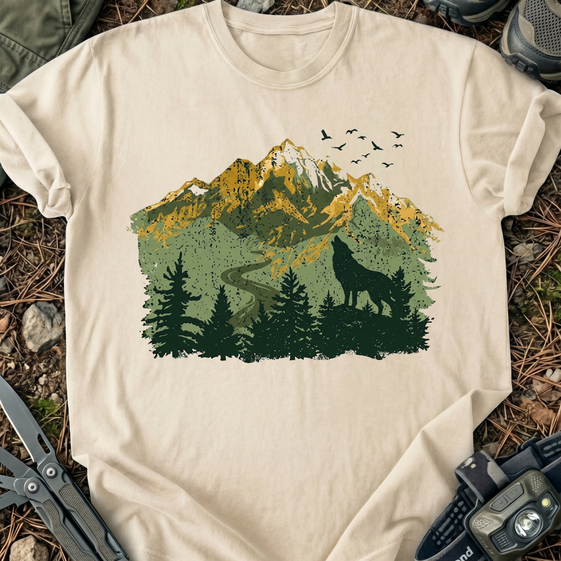 Wolfs & Mountains T-Shirt