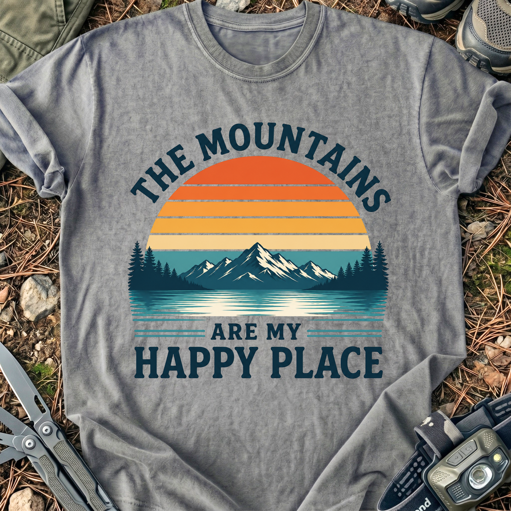 Mountains Happy Place T-Shirt