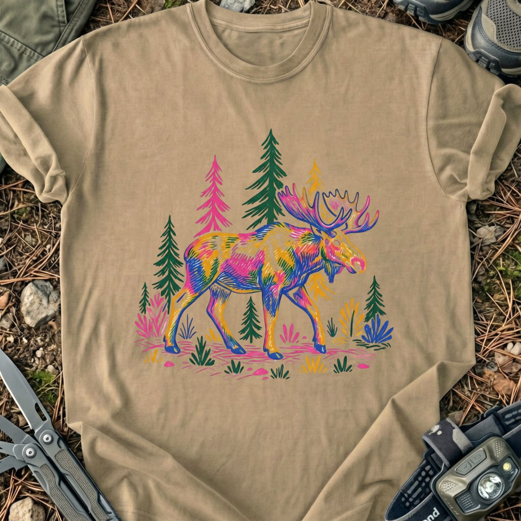Colorful Moose T-Shirt
