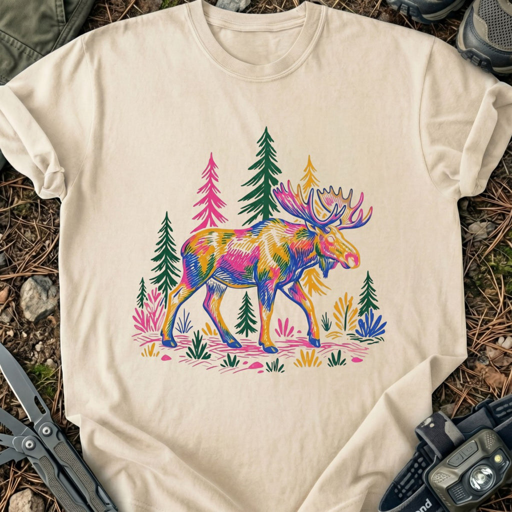 Colorful Moose T-Shirt