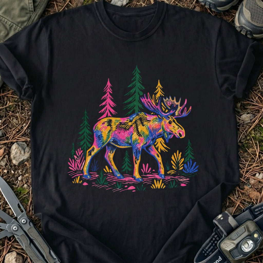 Colorful Moose T-Shirt