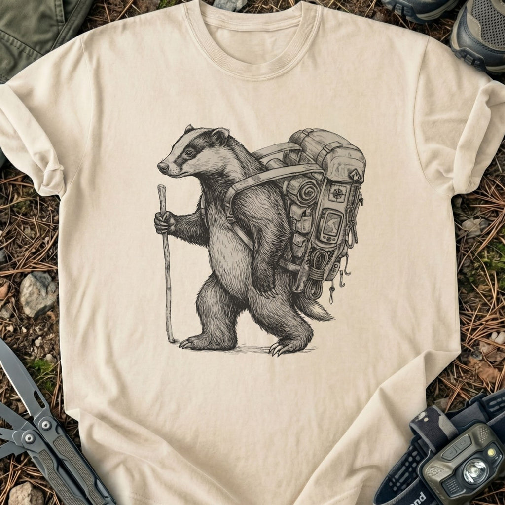 Hiking Badger T-Shirt