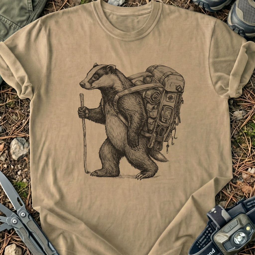 Hiking Badger T-Shirt